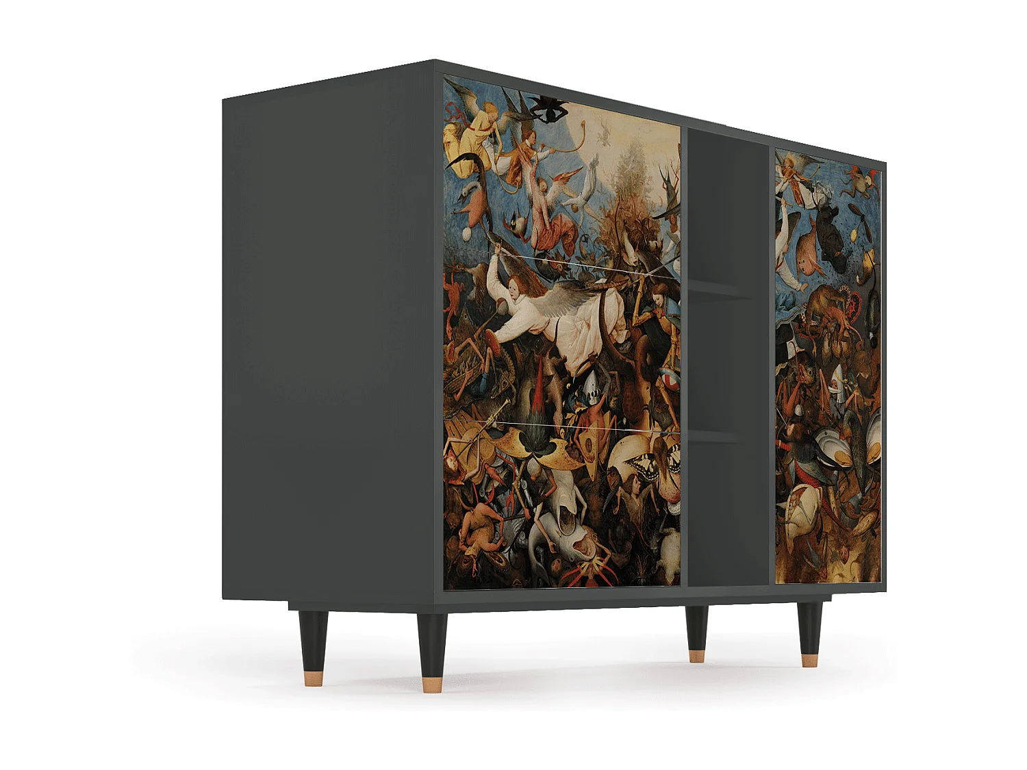 Buffet - 125x98x48 cm - BS2 - The Fall, Anthracite
