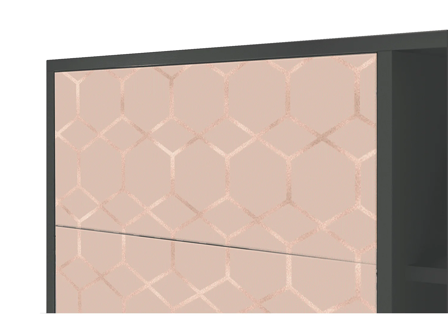 Buffet - 125x98x48 cm - BS2 - Rose Honeycomb, Anthracite
