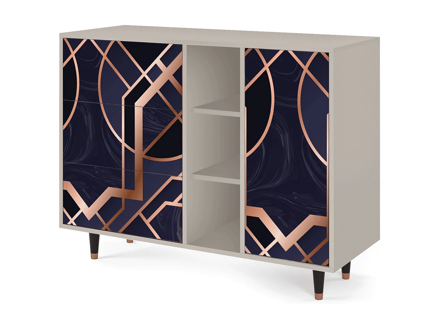 Buffet - 125x98x48 cm - BS2 - Purple Temple, Sable