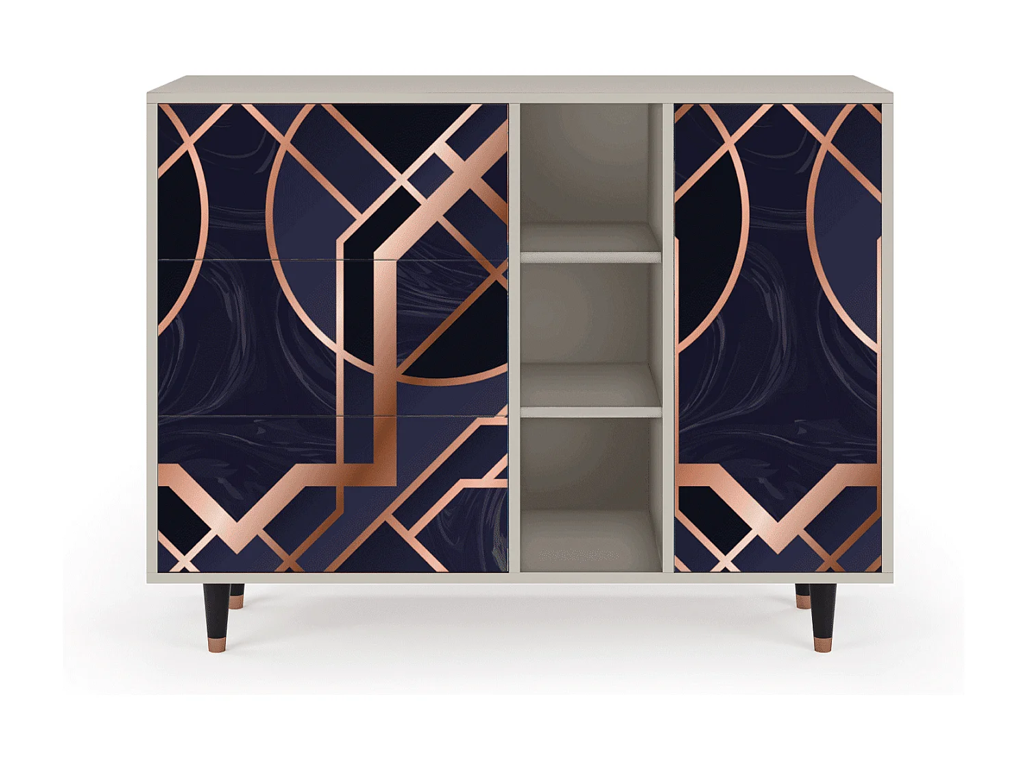 Sideboard - 125x98x48 cm - BS2 - Purple Temple, Sand
