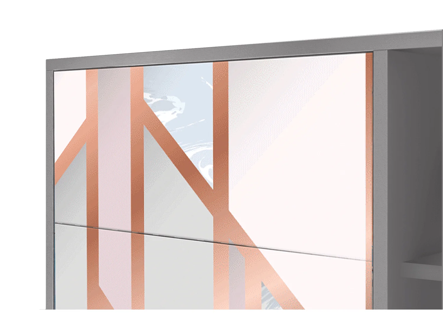 Credenza - 125x98x48 cm - BS2 - Champagne Story, Grigio