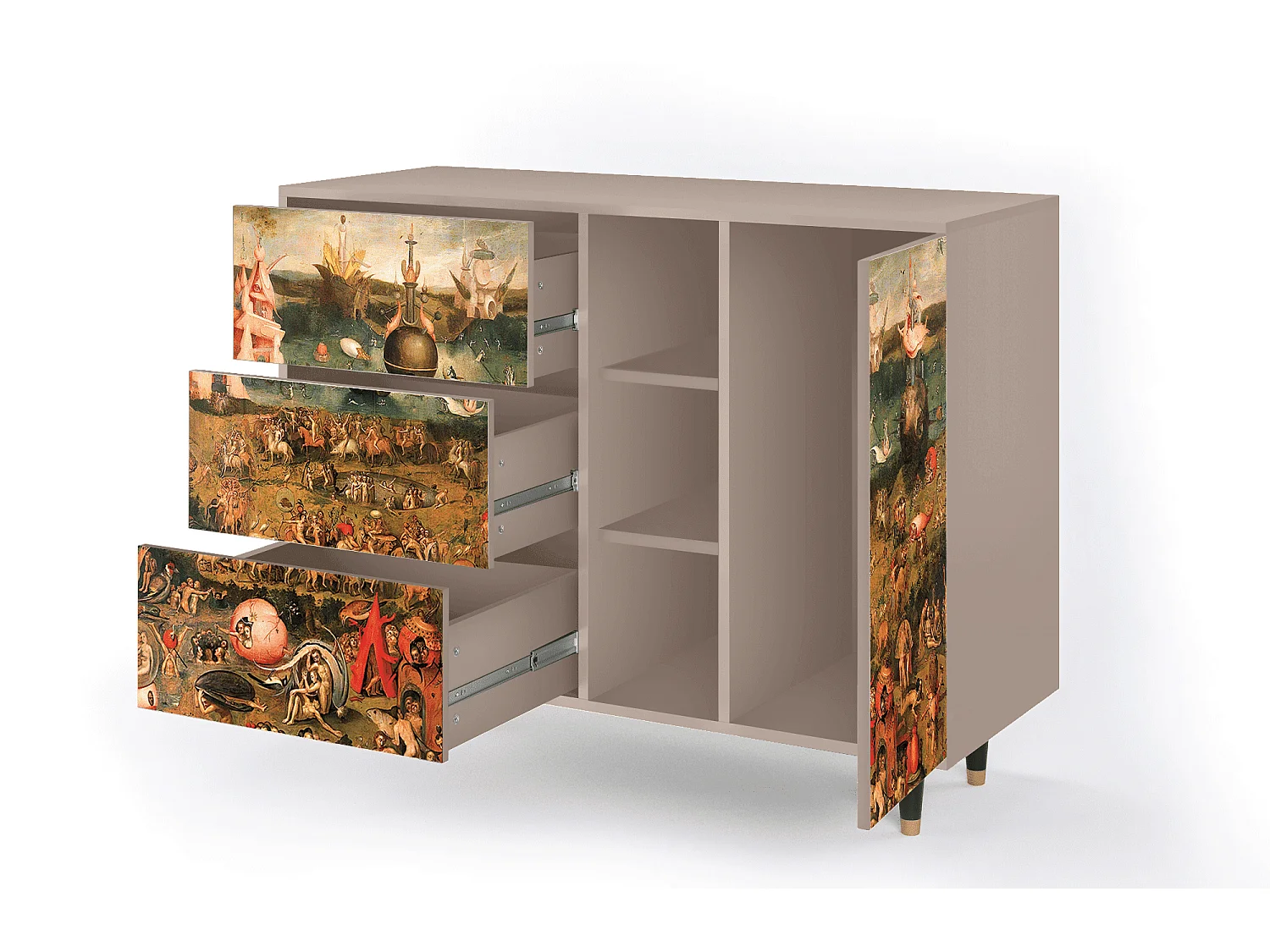 Buffet - 125x98x48 cm - BS2 - Garden of Delights , Latte