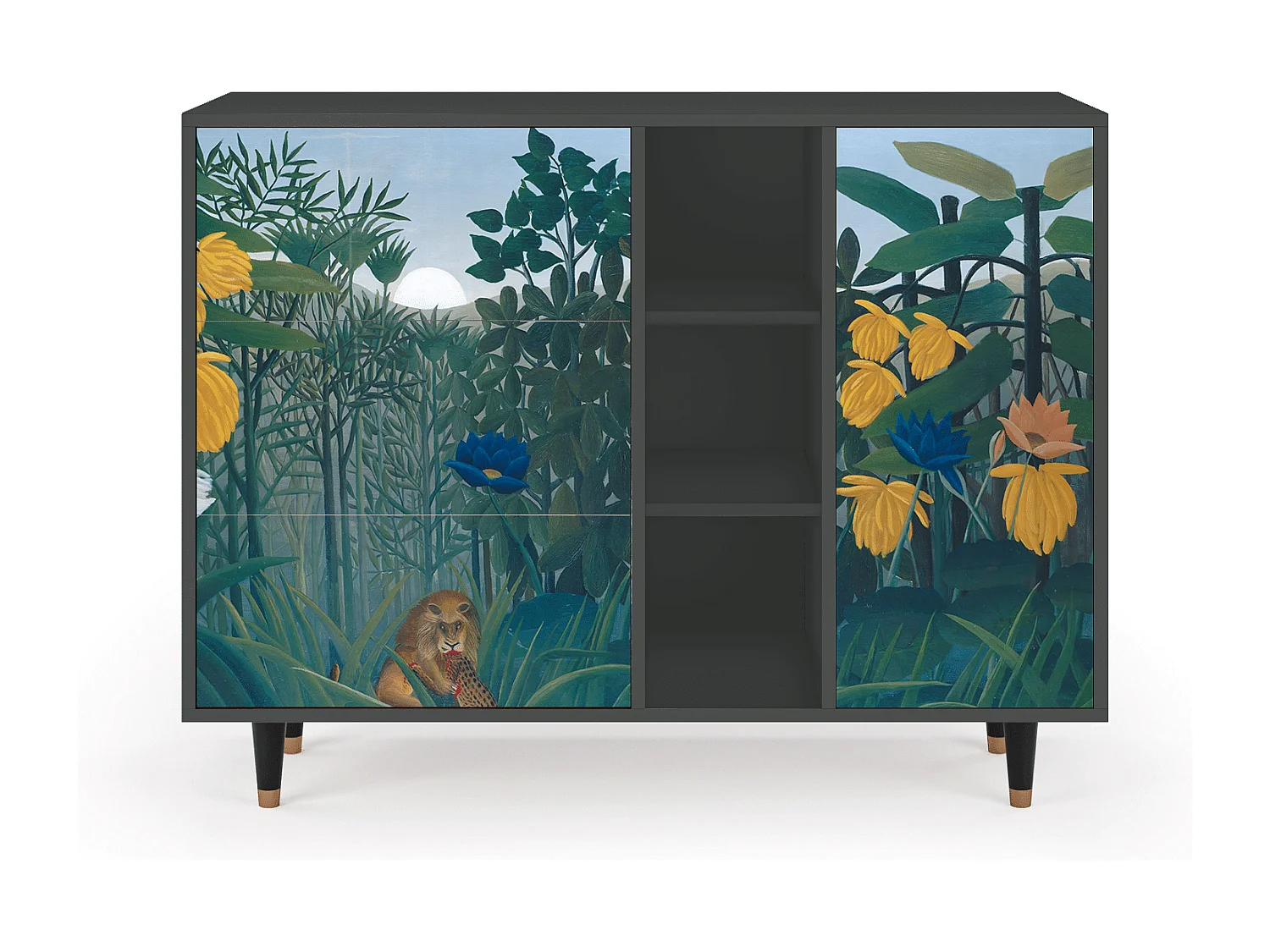 Sideboard - 125x98x48 cm - BS2 - The Repast of the Lion, Anthrazit
