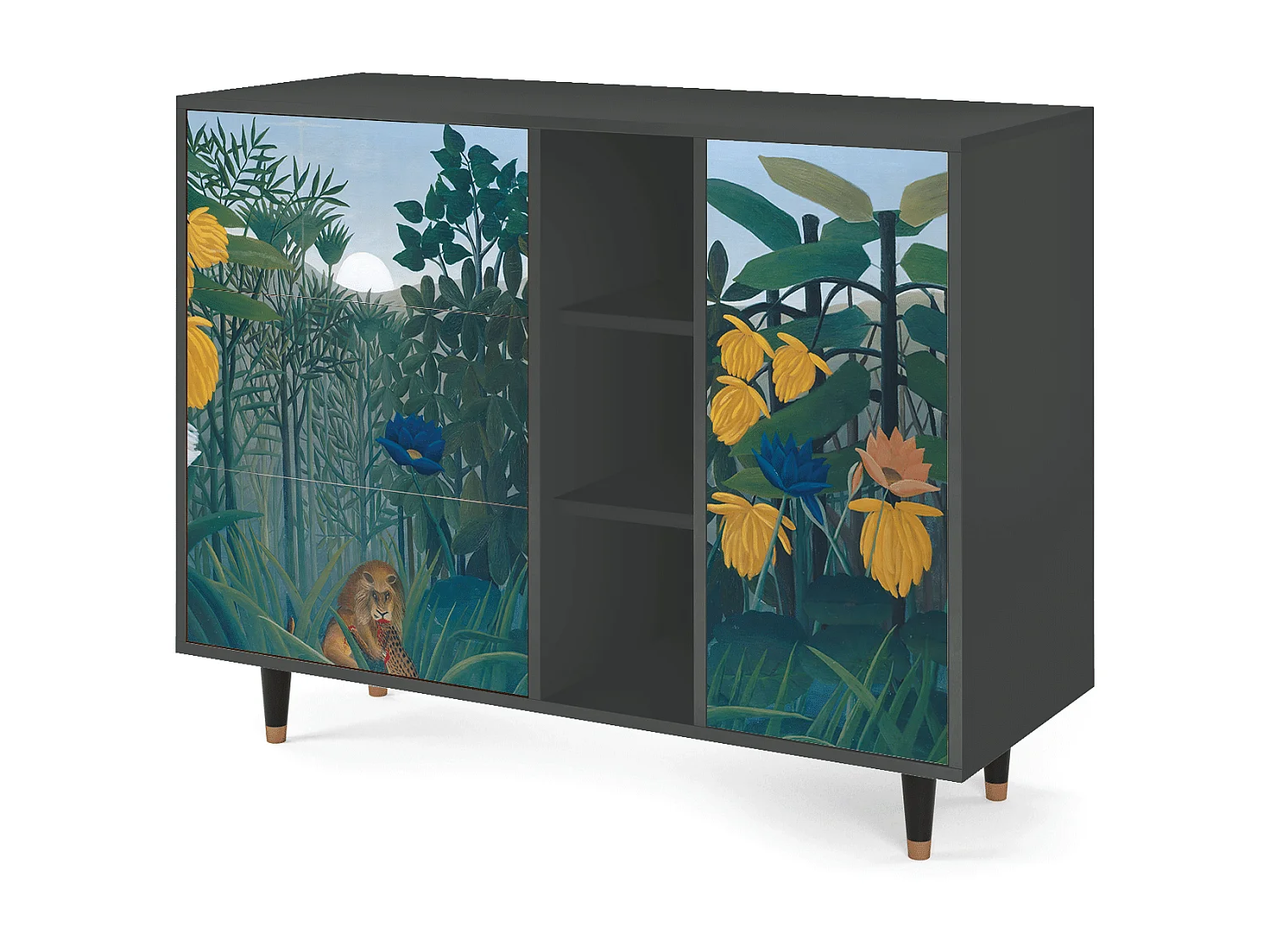Sideboard - 125x98x48 cm - BS2 - The Repast of the Lion, Anthrazit