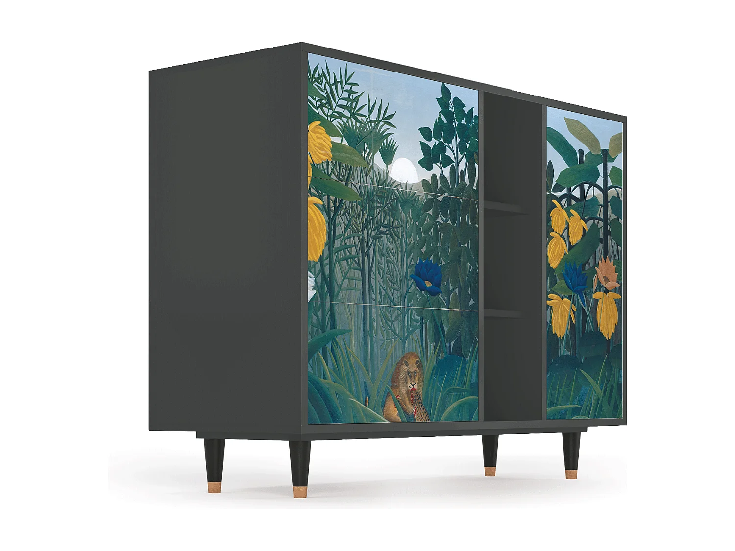 Sideboard - 125x98x48 cm - BS2 - The Repast of the Lion, Anthrazit