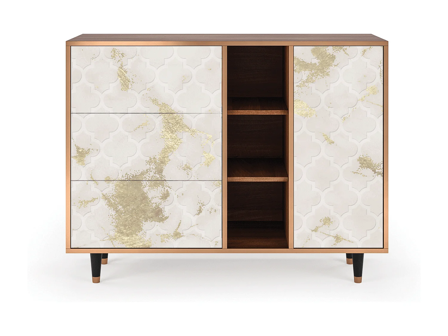 Buffet - 125x98x48 cm - BS2 - Sahara desert, Noyer