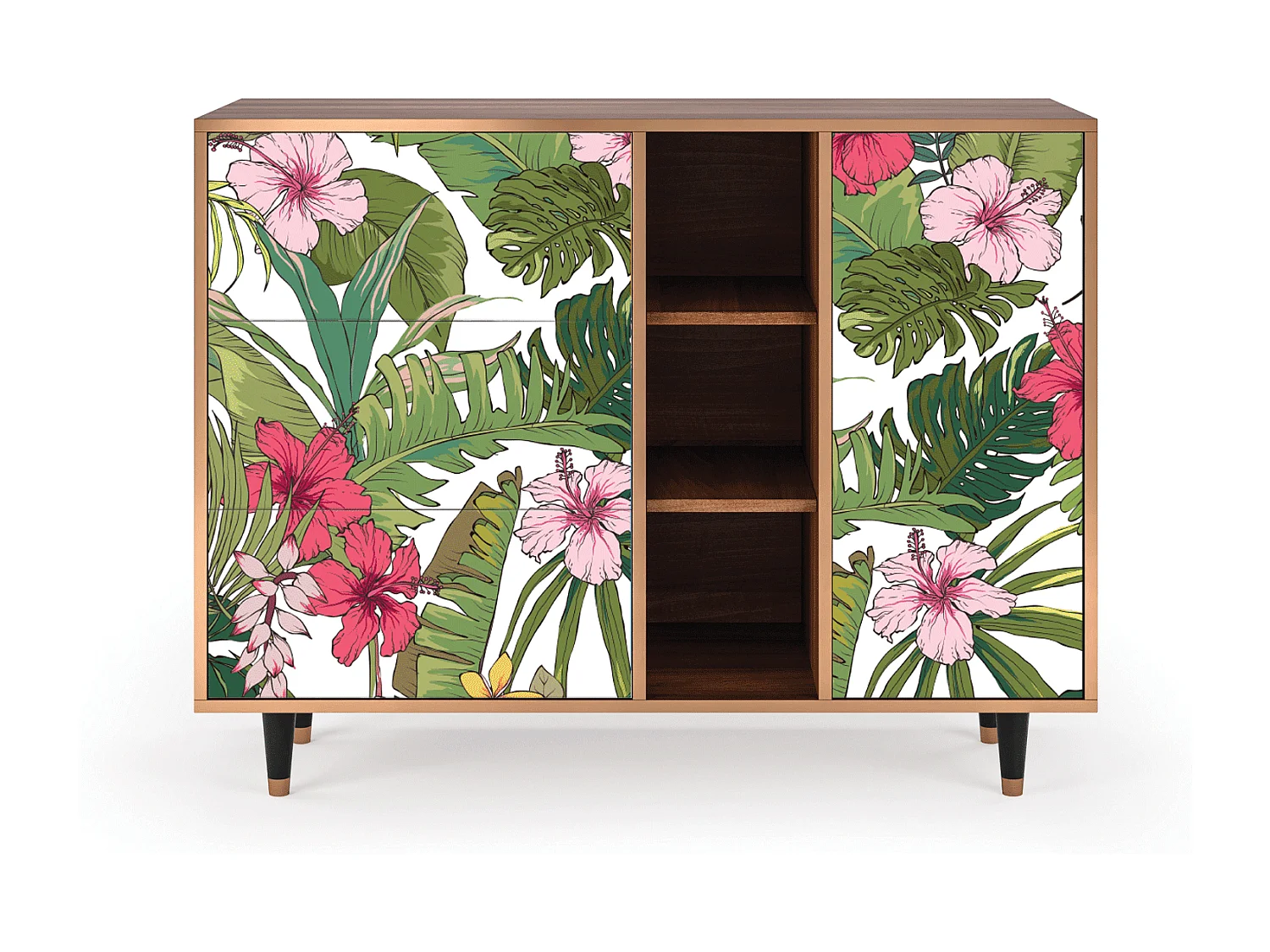 Buffet - 125x98x48 cm - BS2 - Verdant Tropics, Noyer