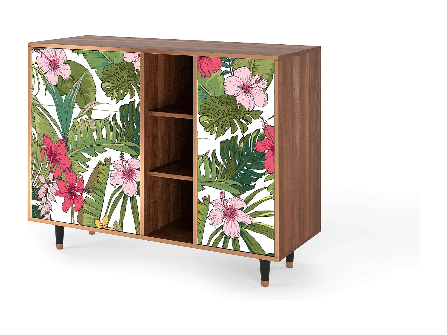 Dressoir - 125x98x48 cm - BS2 - Verdant Tropics, Walnoot