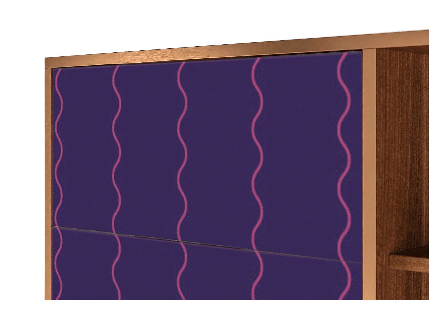 Buffet - 125x98x48 cm - BS2 - Grape Maccaroni, Noyer