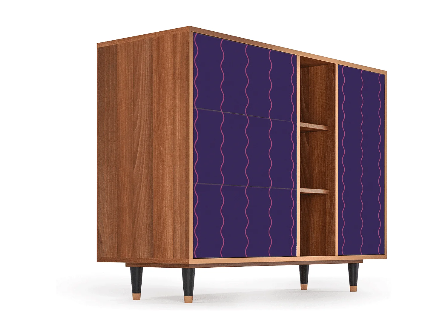 Kredens - 125x98x48 cm - BS2 - Grape Maccaroni, Orzech
