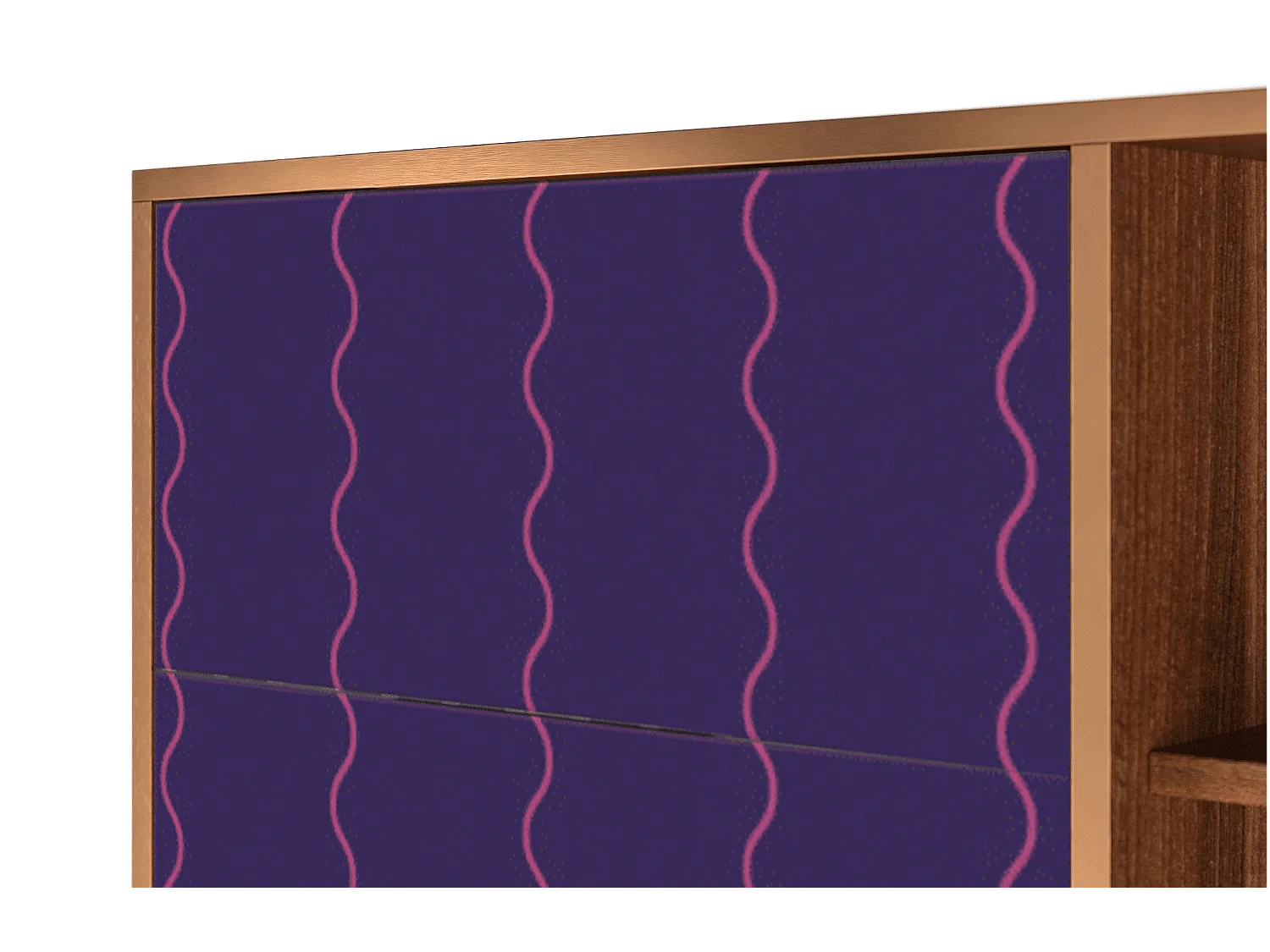 Buffet - 125x98x48 cm - BS2 - Grape Maccaroni, Noyer