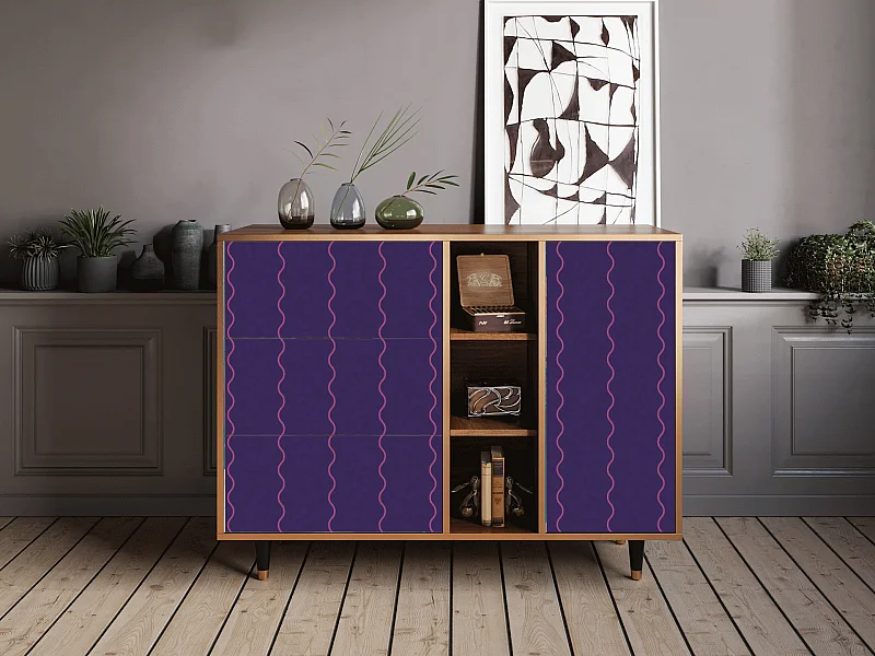 Buffet - 125x98x48 cm - BS2 - Grape Maccaroni, Noyer