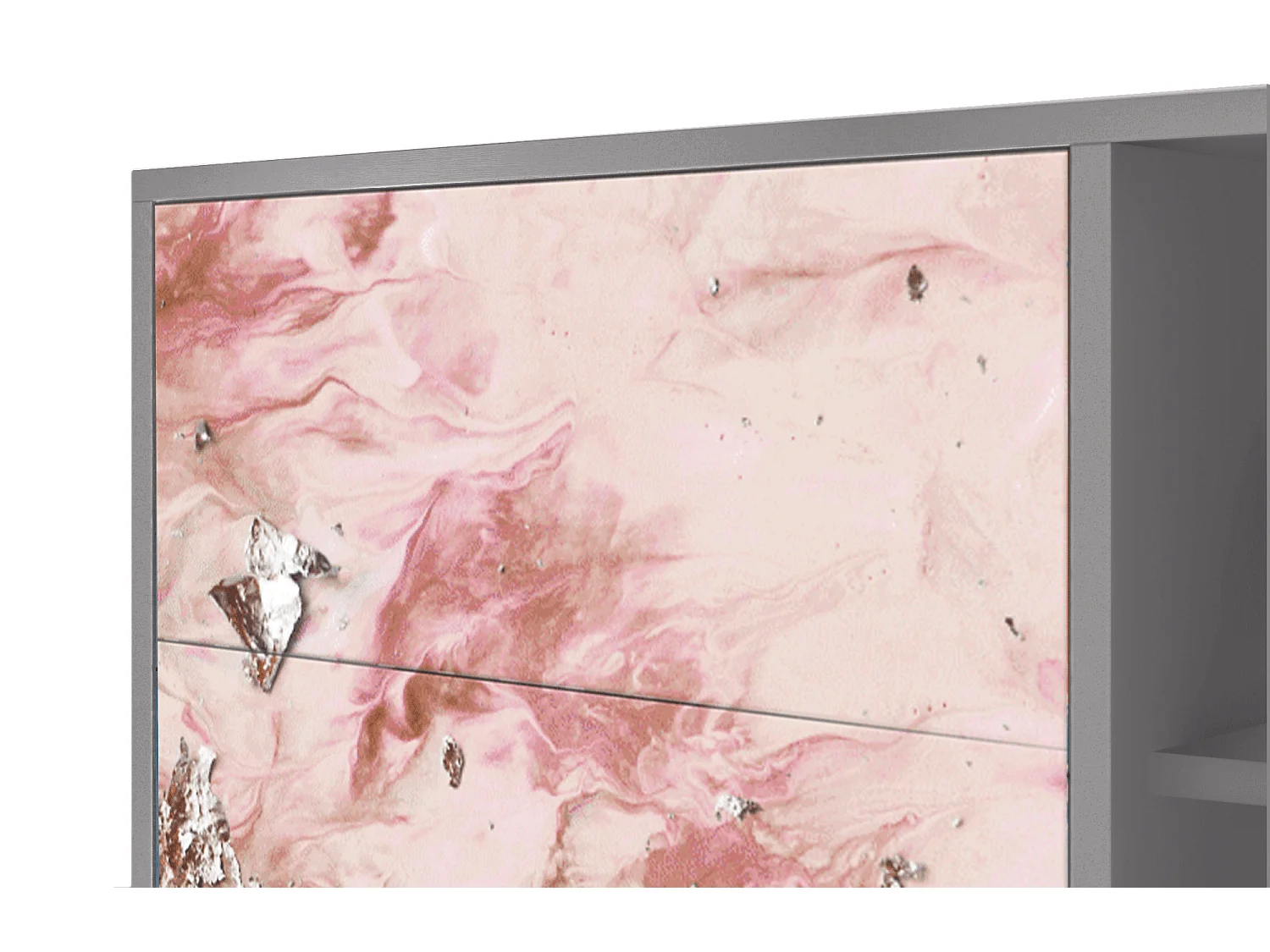 Buffet - 125x98x48 cm - BS2 - Cotton Candy, Gris