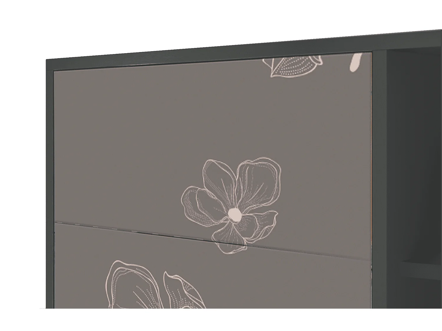 Buffet - 125x98x48 cm - BS2 - Cherry Blossom, Anthracite