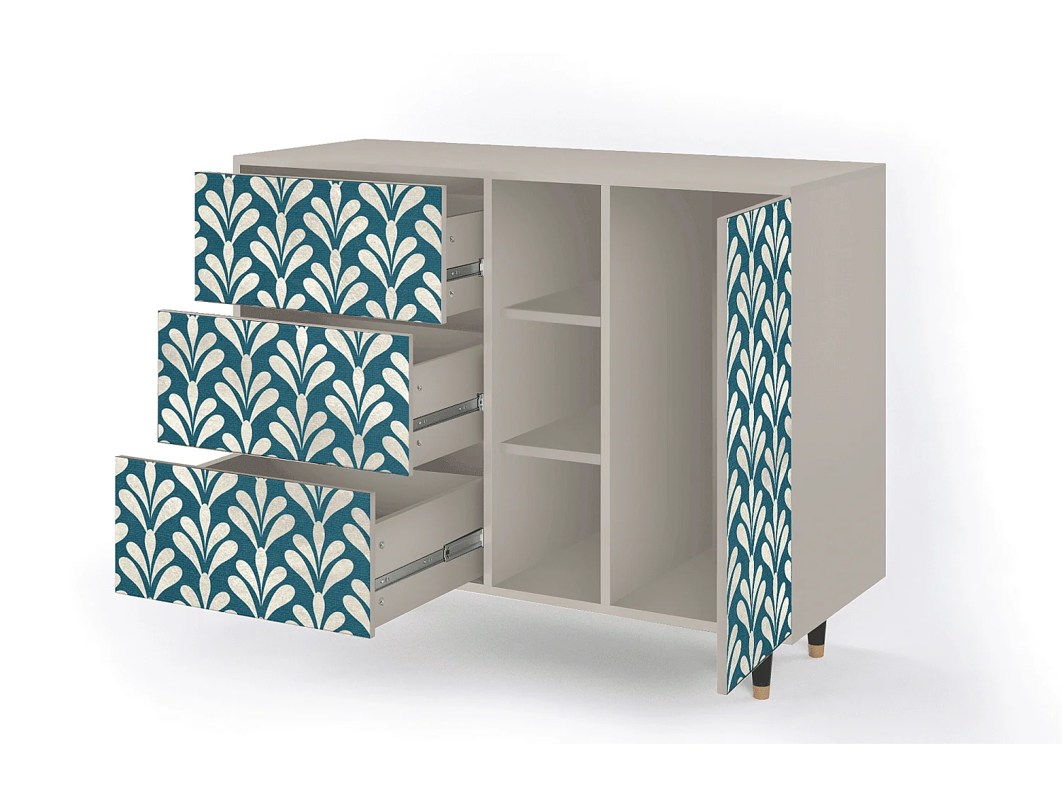 Buffet - 125x98x48 cm - BS2 - Milky Tears, Sable