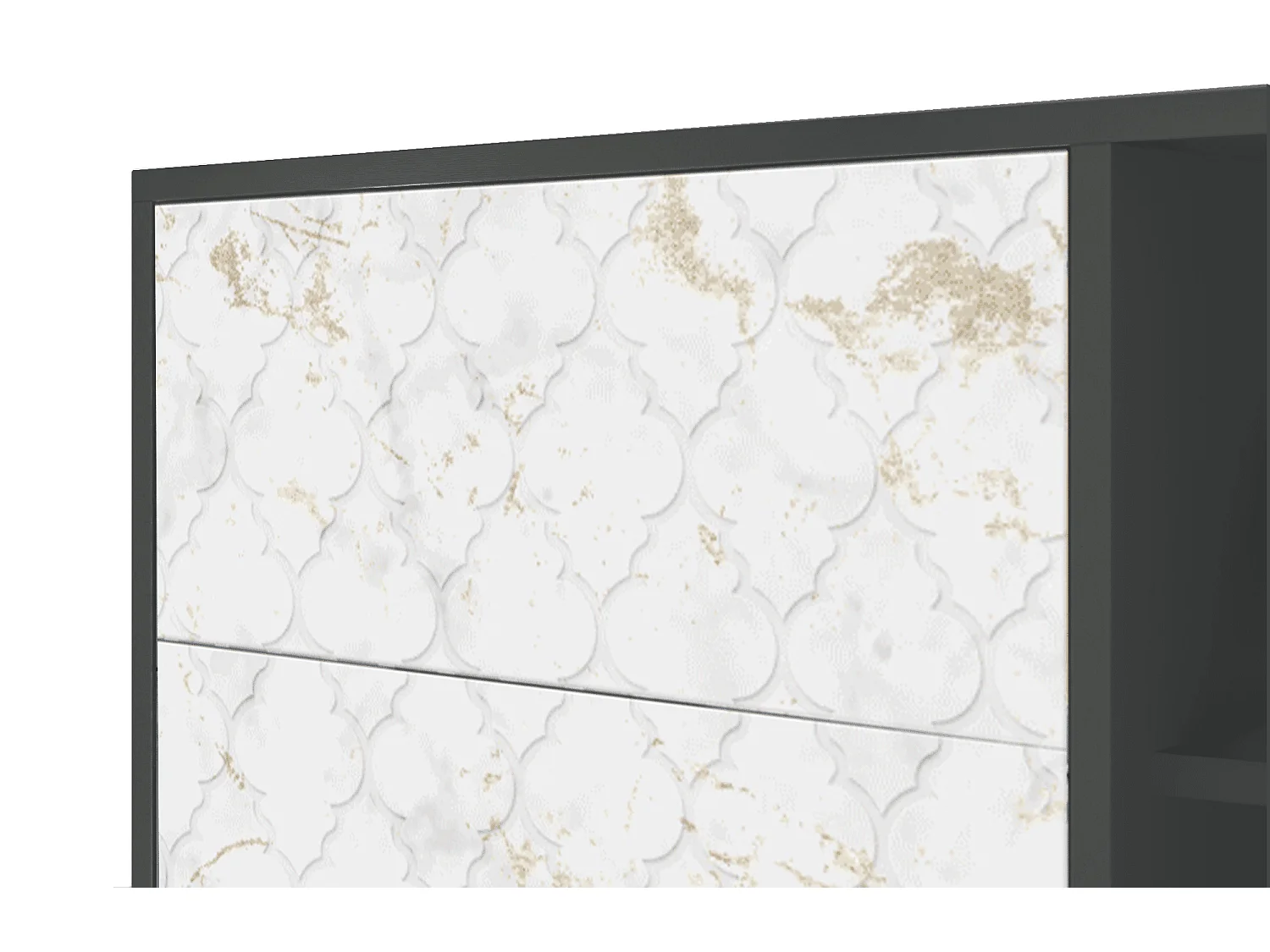 Buffet - 125x98x48 cm - BS2 - Sweet Cotton, Anthracite