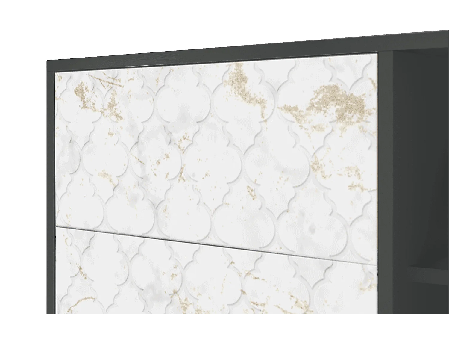 Buffet - 125x98x48 cm - BS2 - Sweet Cotton, Anthracite