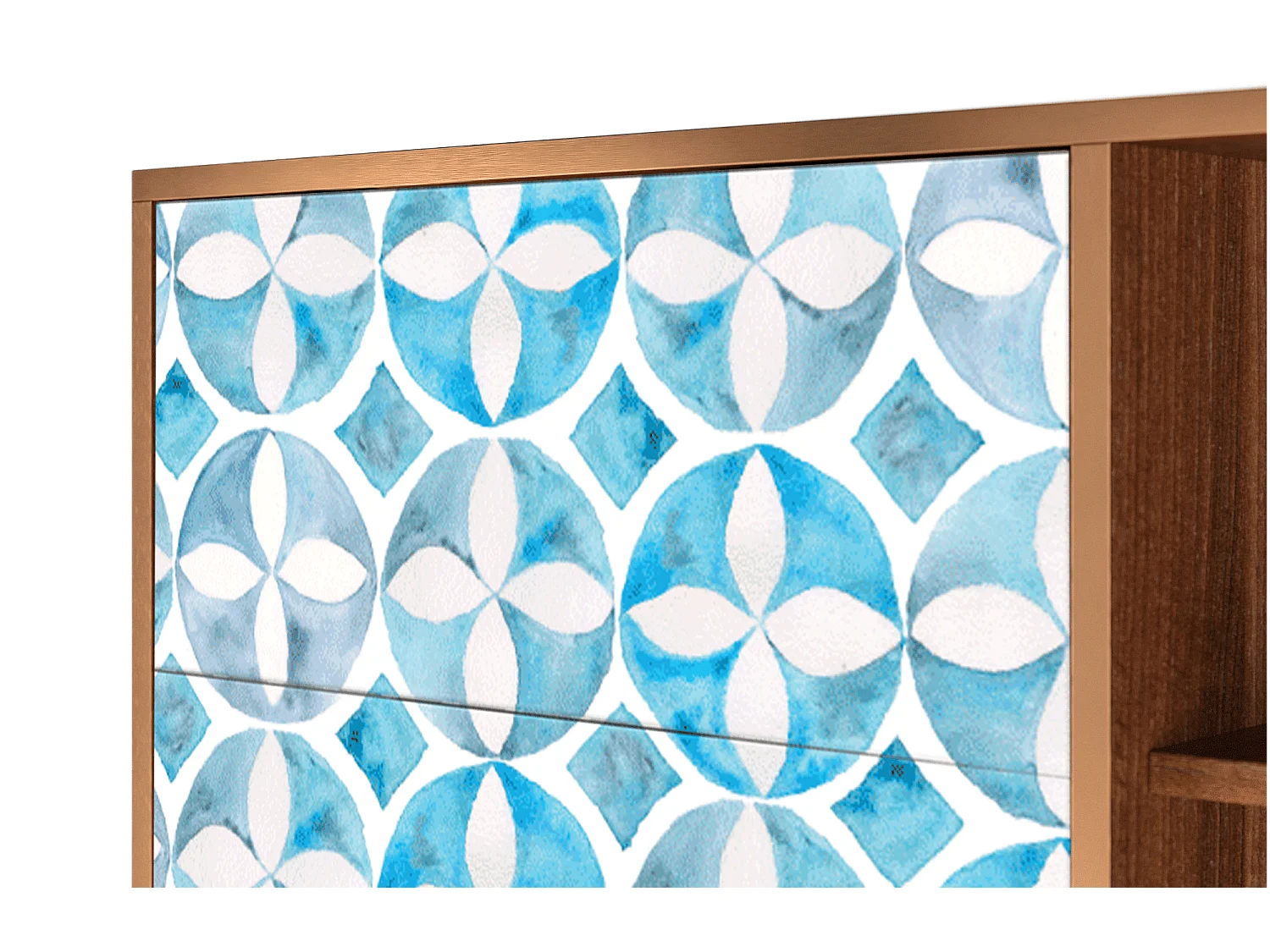 Kredens - 125x98x48 cm - BS2 - Porto Mood, Orzech