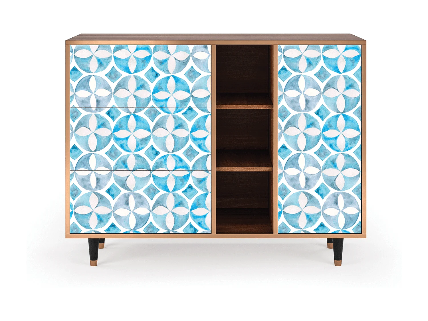 Buffet - 125x98x48 cm - BS2 - Porto Mood, Noyer