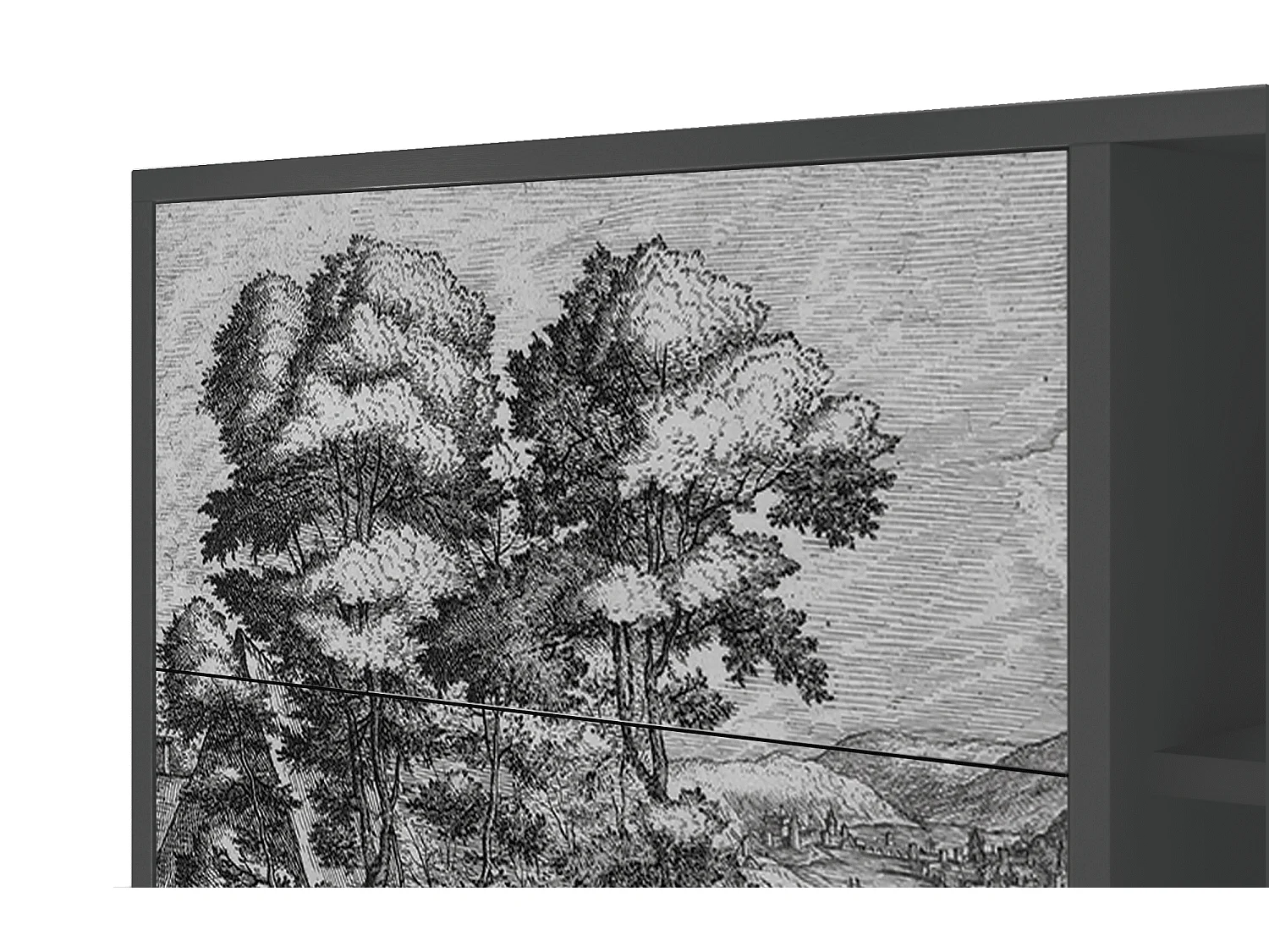 Buffet - 125x98x48 cm - BS2 - Rusticorum, Anthracite