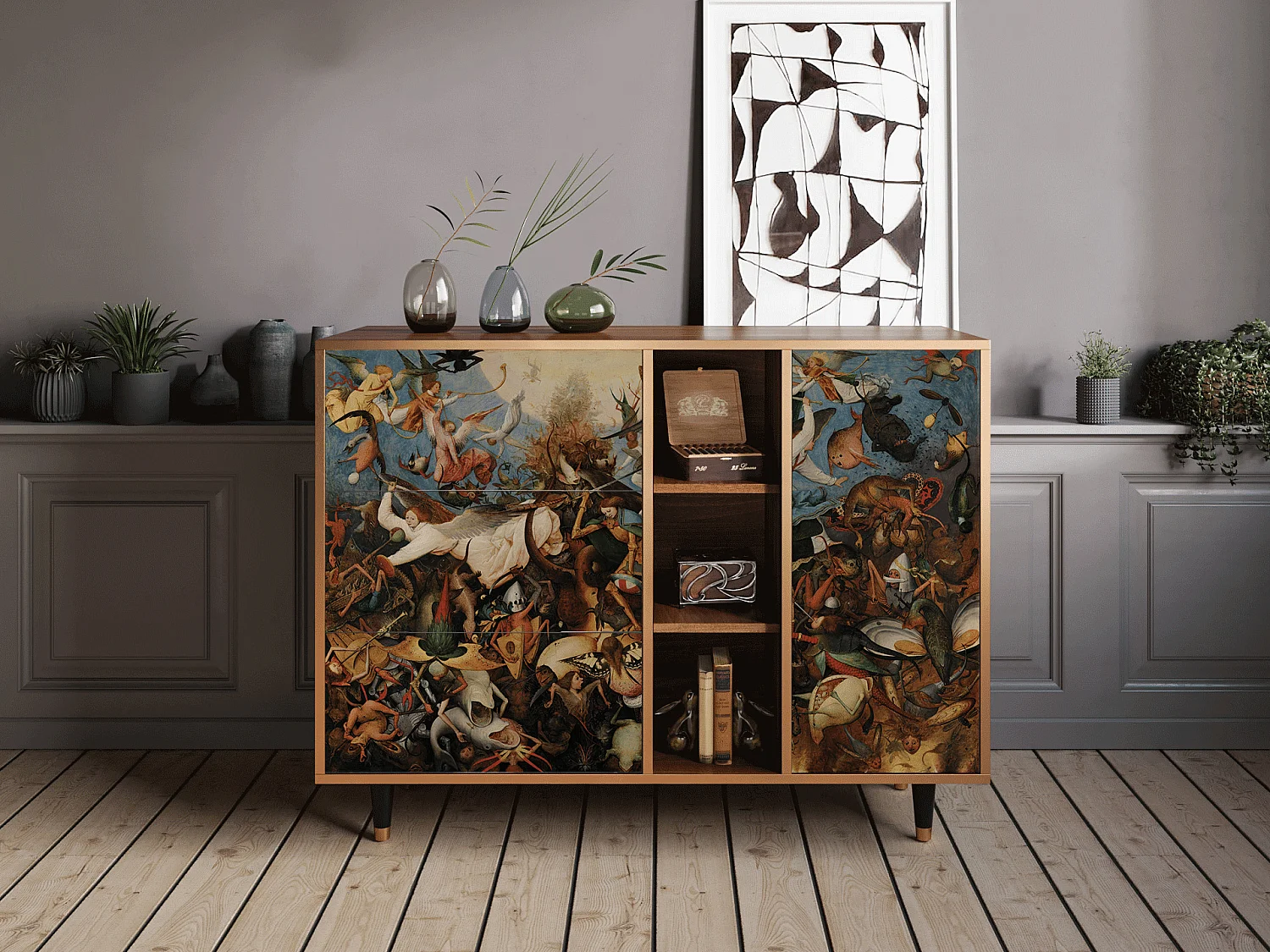 Buffet - 125x98x48 cm - BS2 - The Fall, Noyer