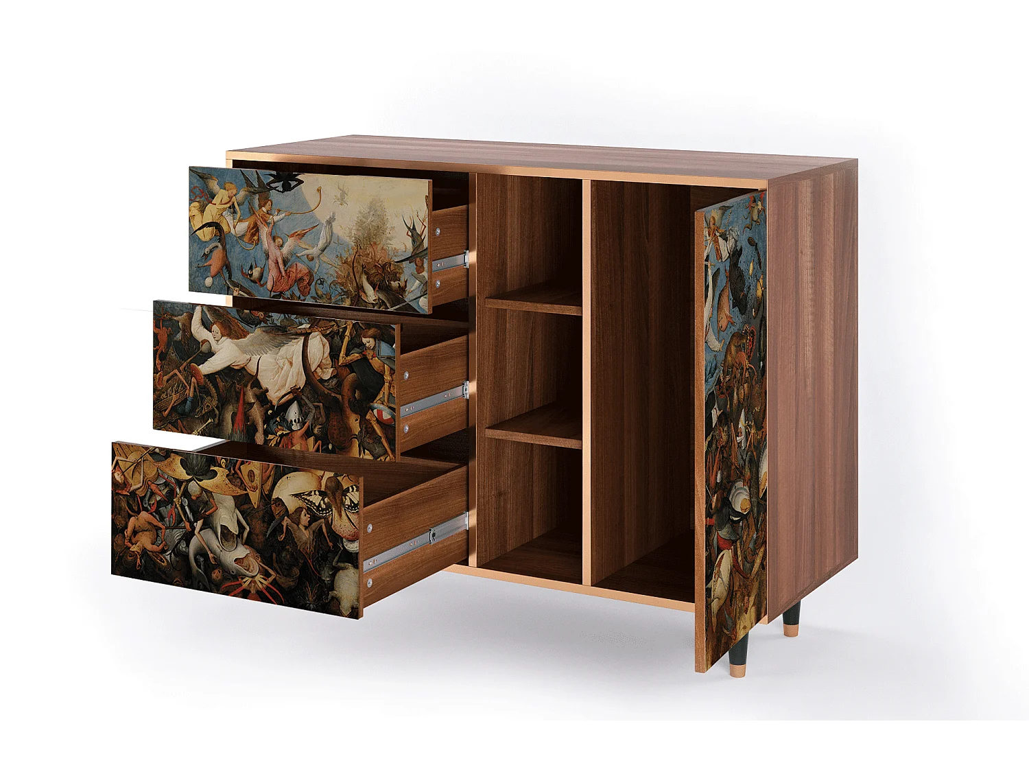 Buffet - 125x98x48 cm - BS2 - The Fall, Noyer