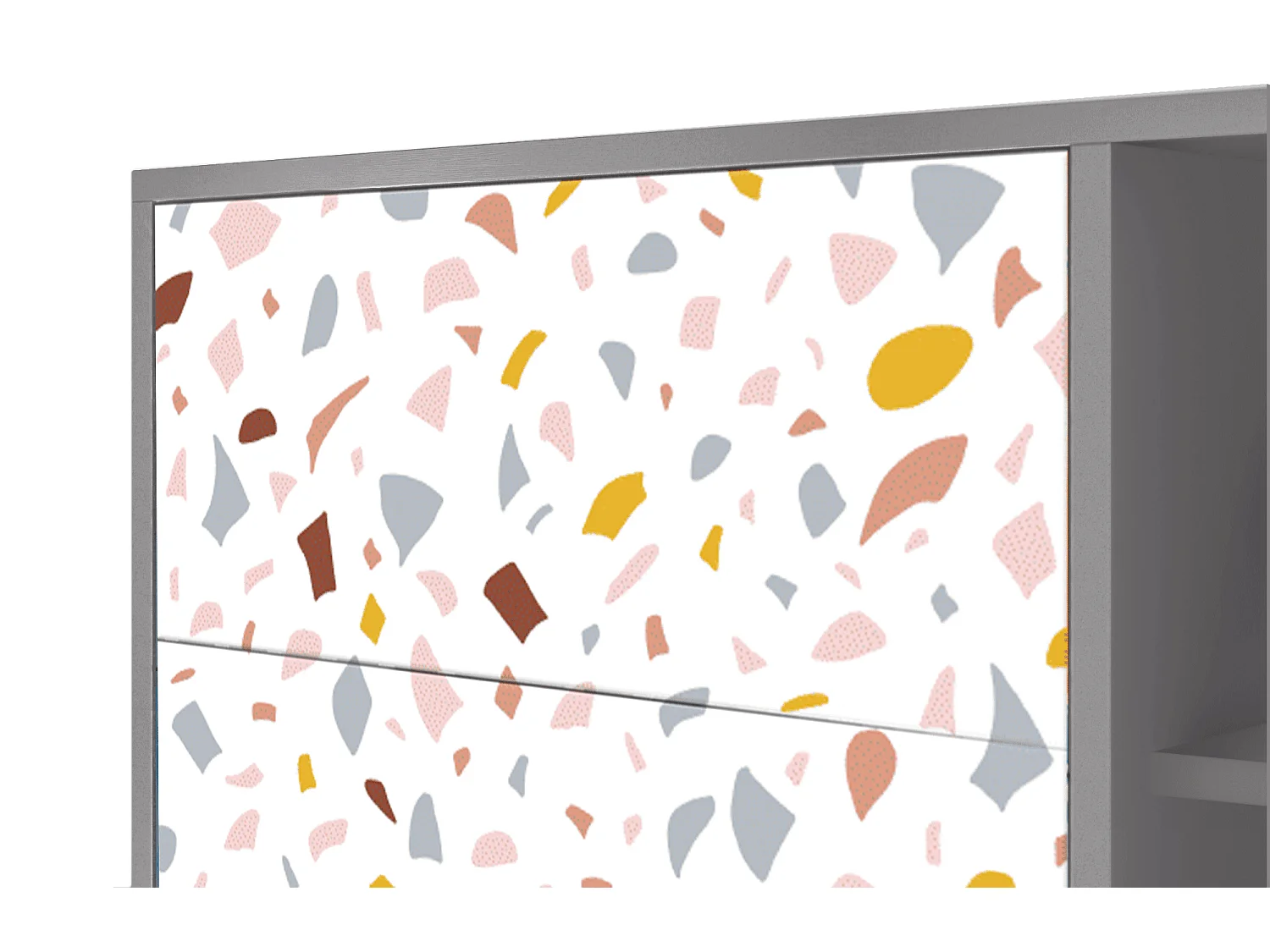 Aparador - 125x98x48 cm - BS2 - Marmelade Cheese, Gris