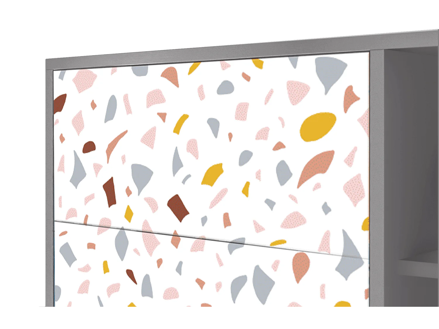 Buffet - 125x98x48 cm - BS2 - Marmelade Cheese, Gris