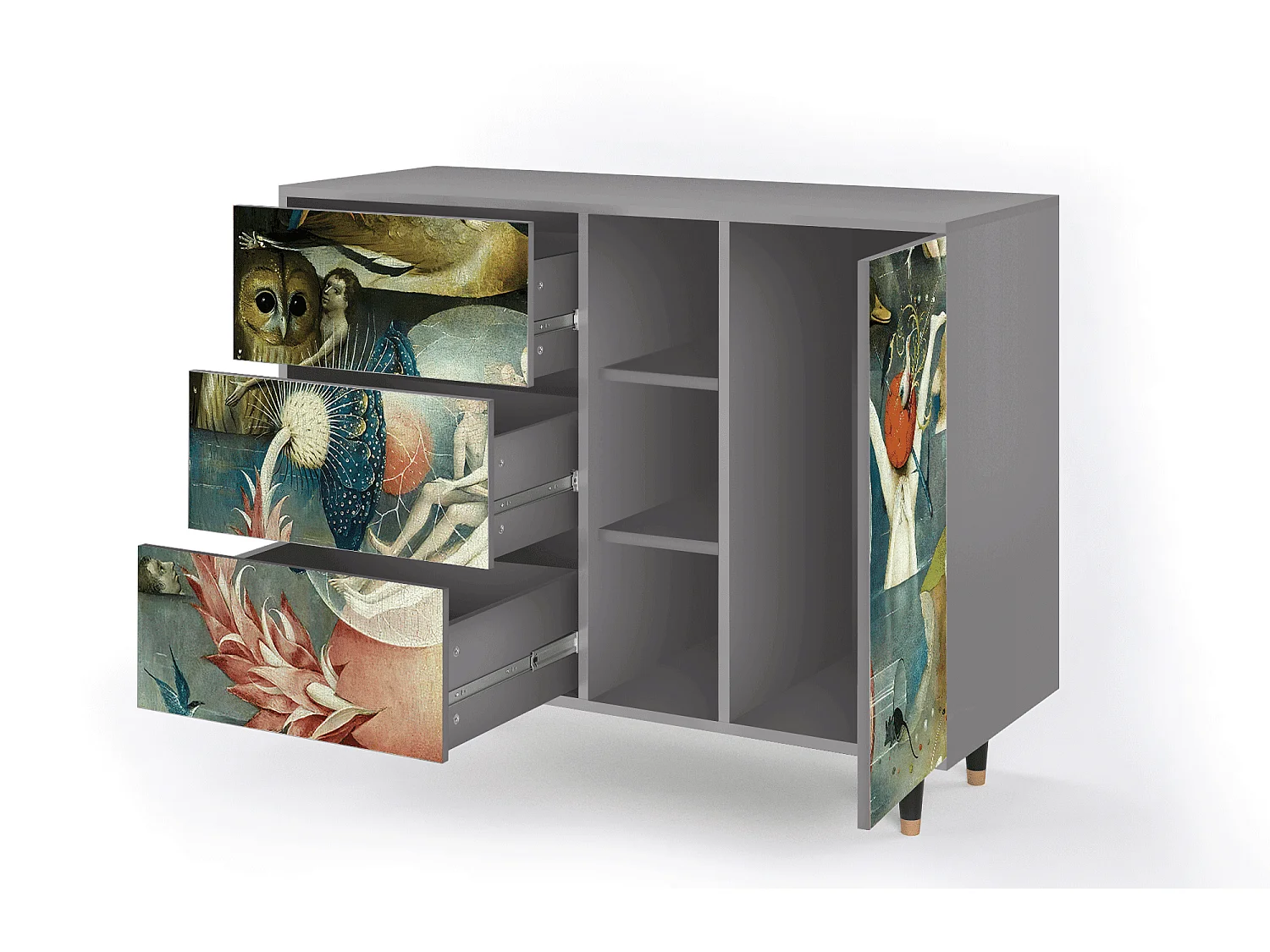 Dressoir - 125x98x48 cm - BS2 - The Garden Of by Bosch, Grijs