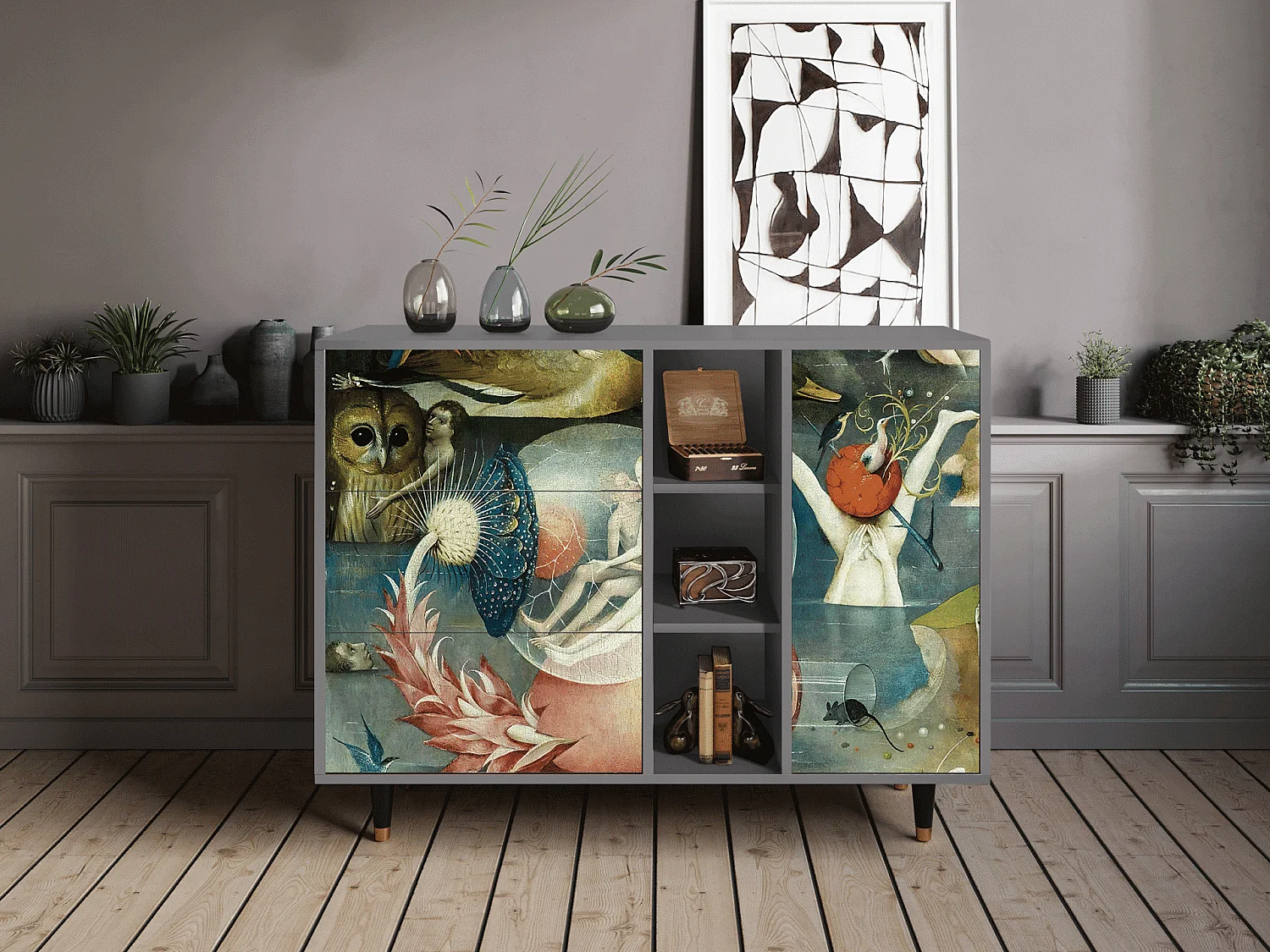 Kredens - 125x98x48 cm - BS2 - The Garden Of by Bosch, Szary