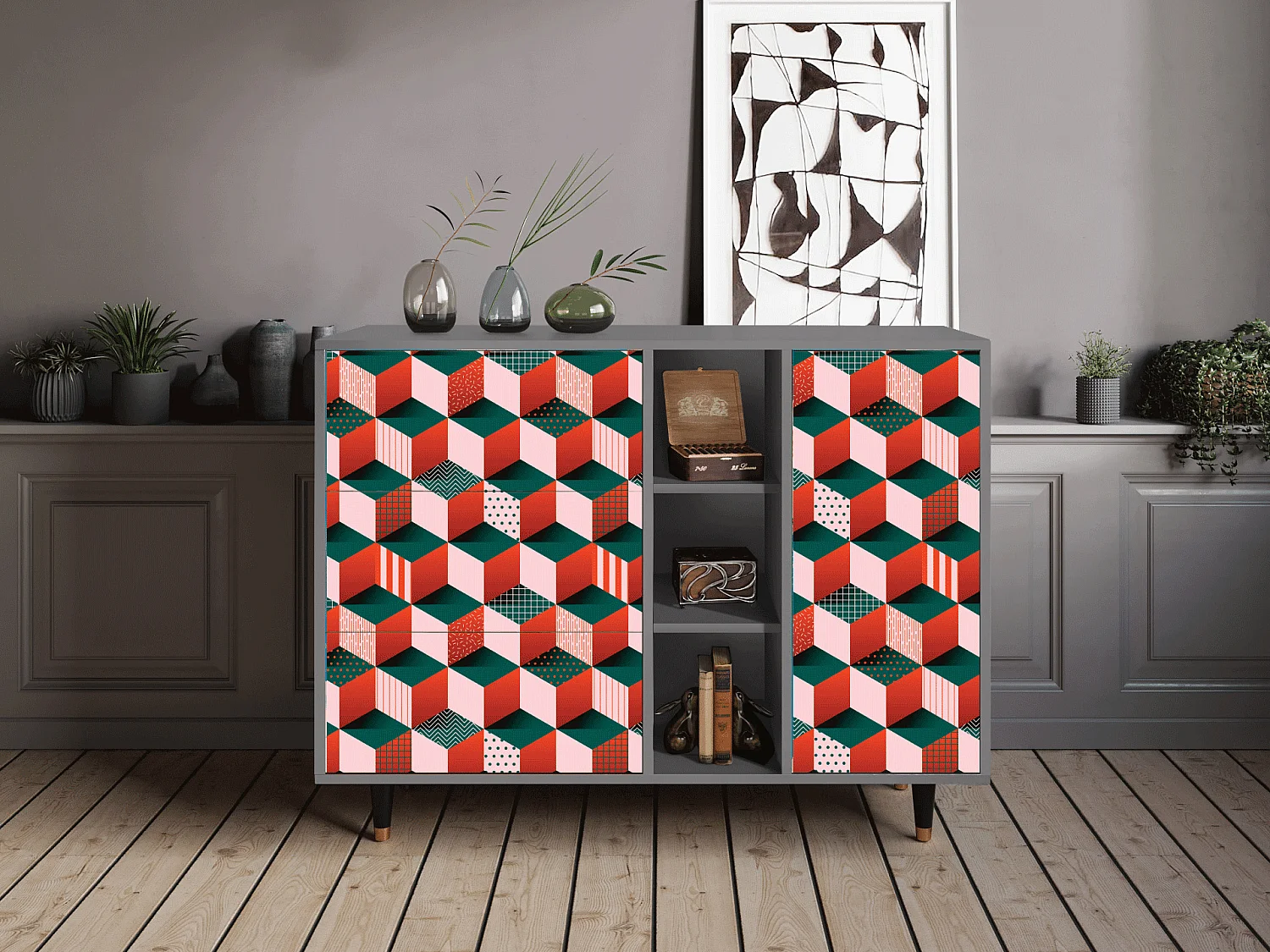 Dressoir - 125x98x48 cm - BS2 - Pepsi-Cola, Grijs