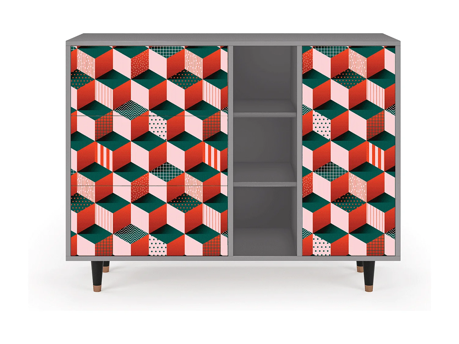 Buffet - 125x98x48 cm - BS2 - Pepsi-Cola, Gris