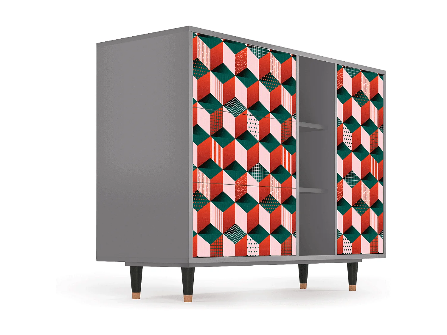 Buffet - 125x98x48 cm - BS2 - Pepsi-Cola, Gris