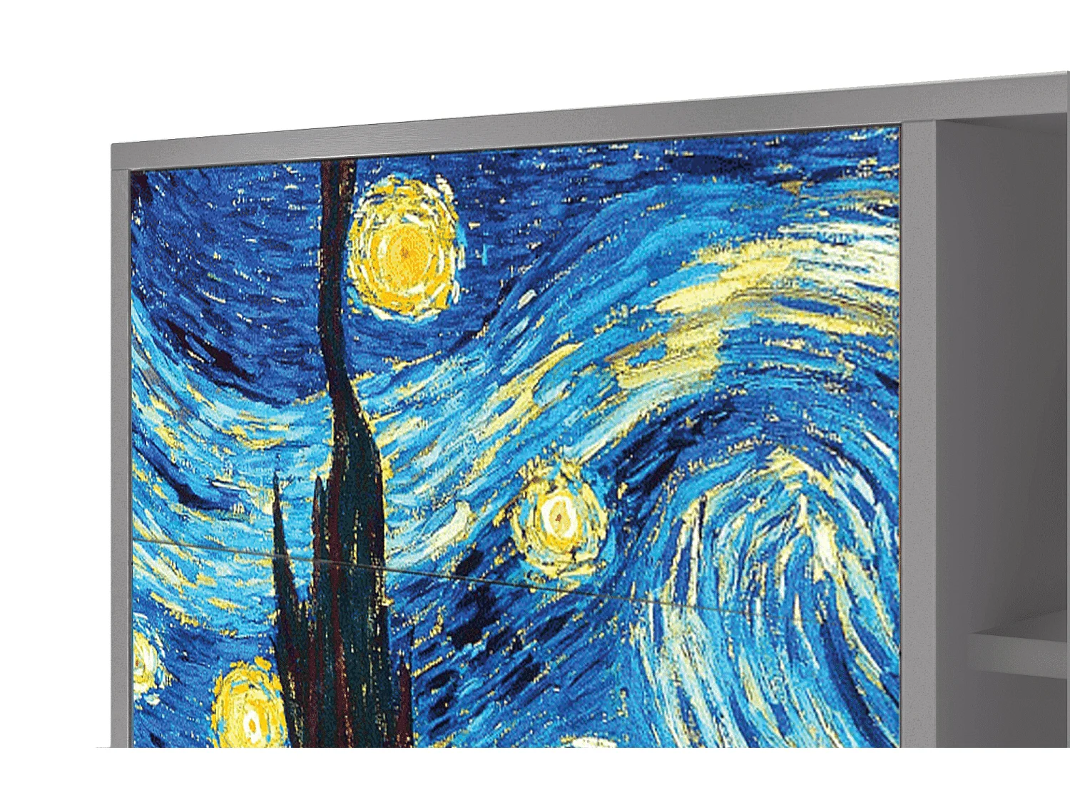 Sideboard - 125x98x48 cm - BS2 - The Starry Night  , Grau