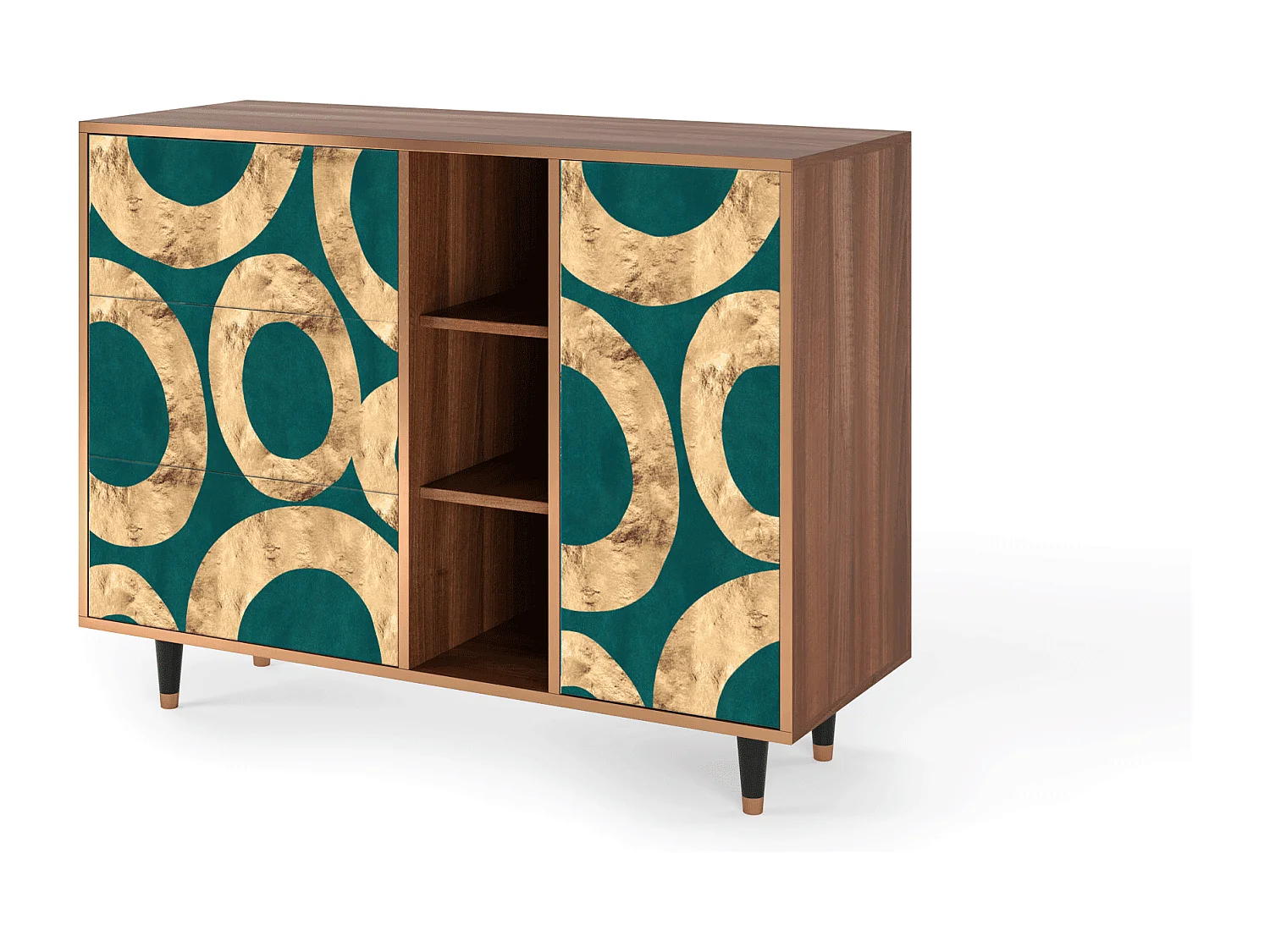 Buffet - 125x98x48 cm - BS2 - Zircon Sphere, Noyer