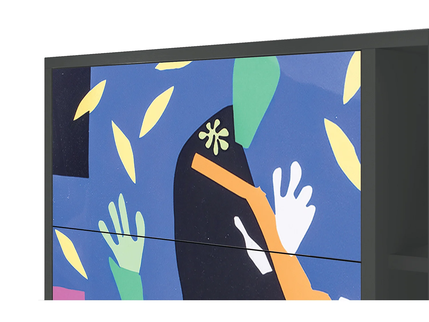 Buffet - 125x98x48 cm - BS2 - La Tristesse du Roi, Anthracite