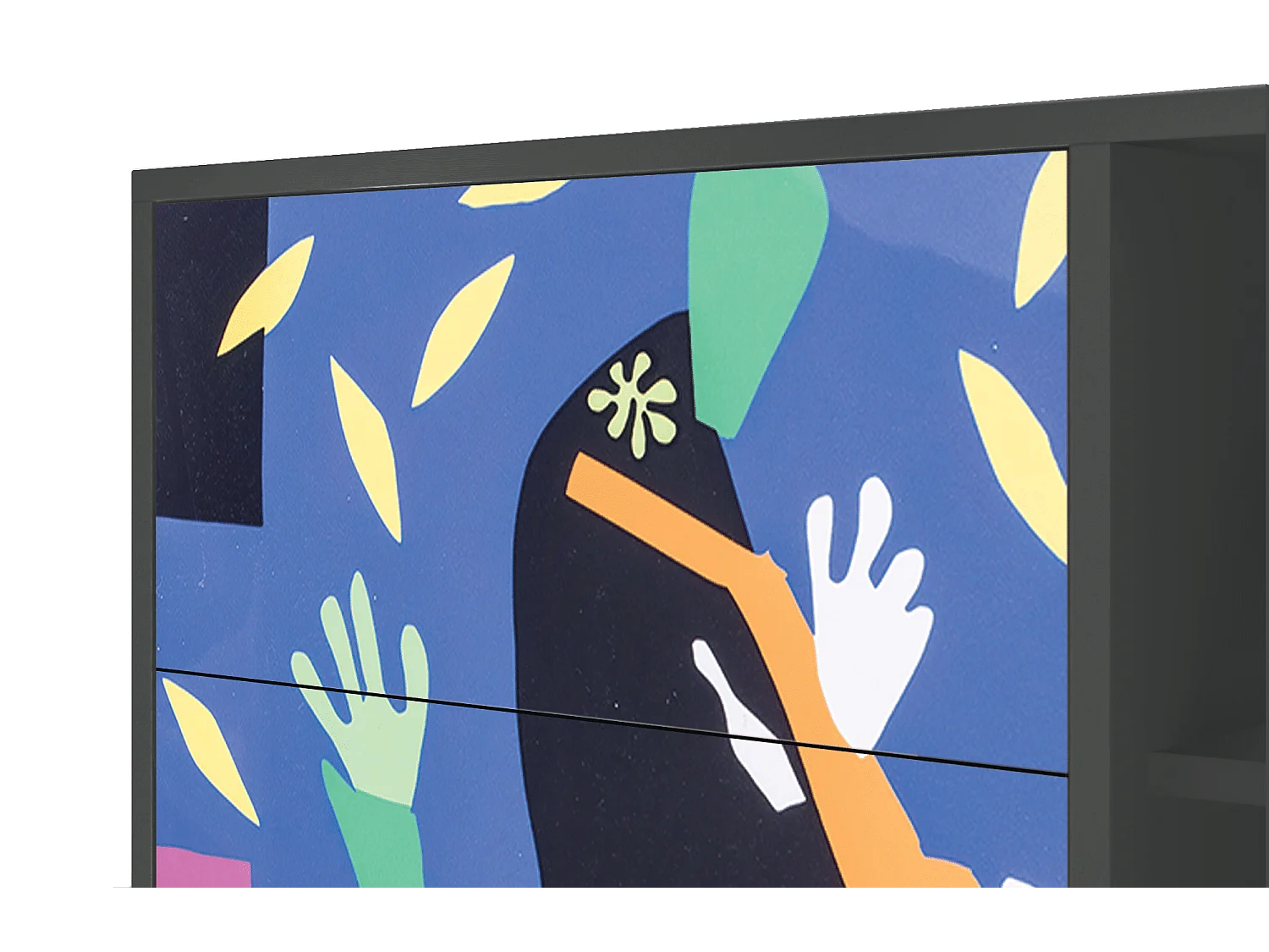 Buffet - 125x98x48 cm - BS2 - La Tristesse du Roi, Anthracite