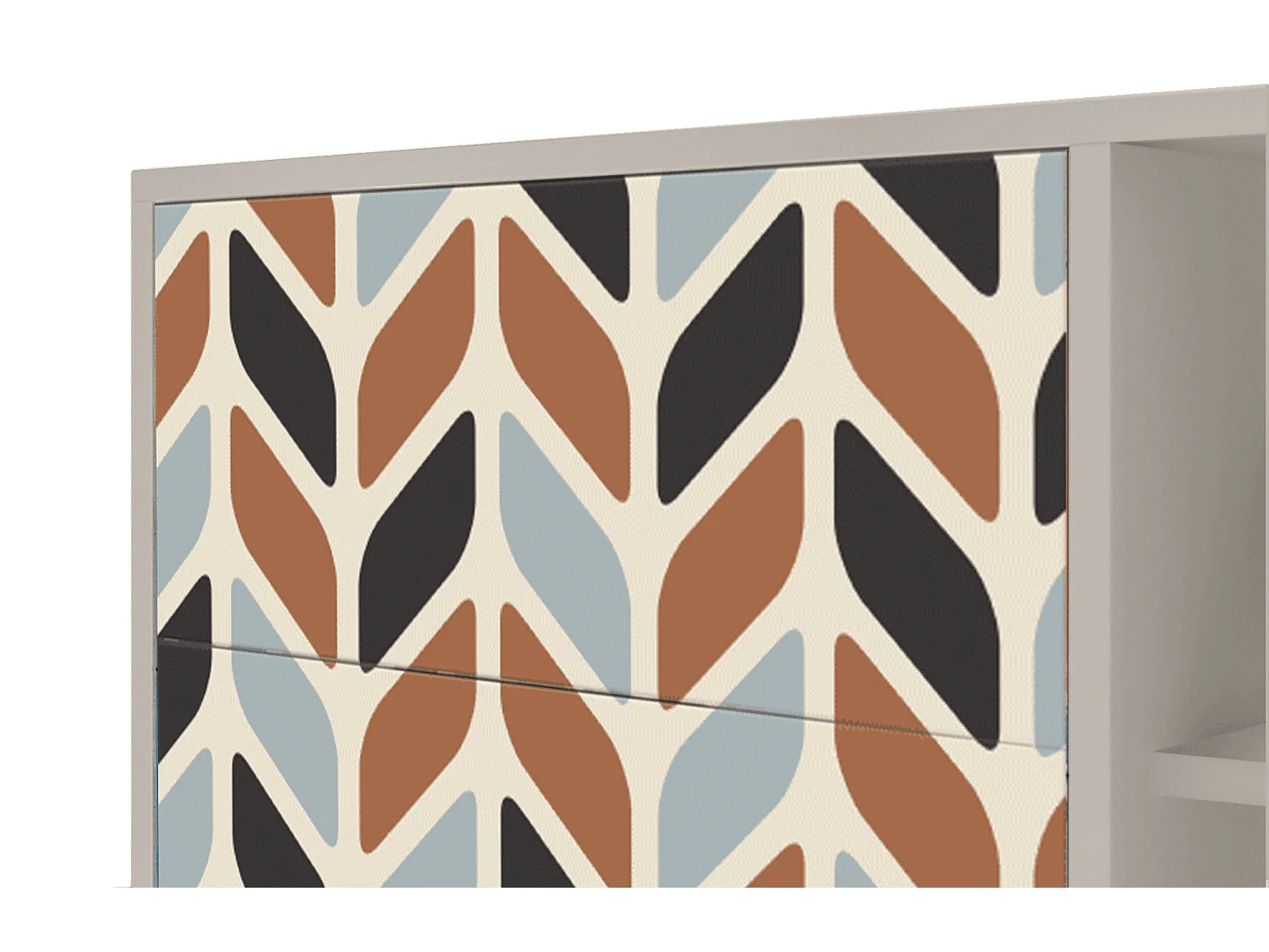 Buffet - 125x98x48 cm - BS2 - Beige Laure, Sable