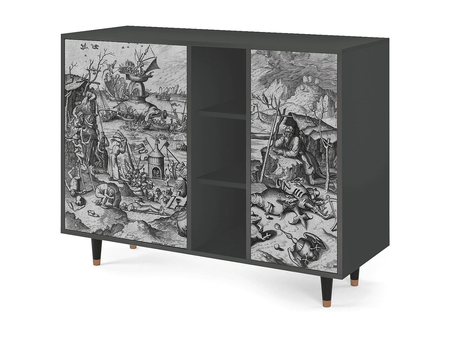 Buffet - 125x98x48 cm - BS2 - The Temptation, Anthracite