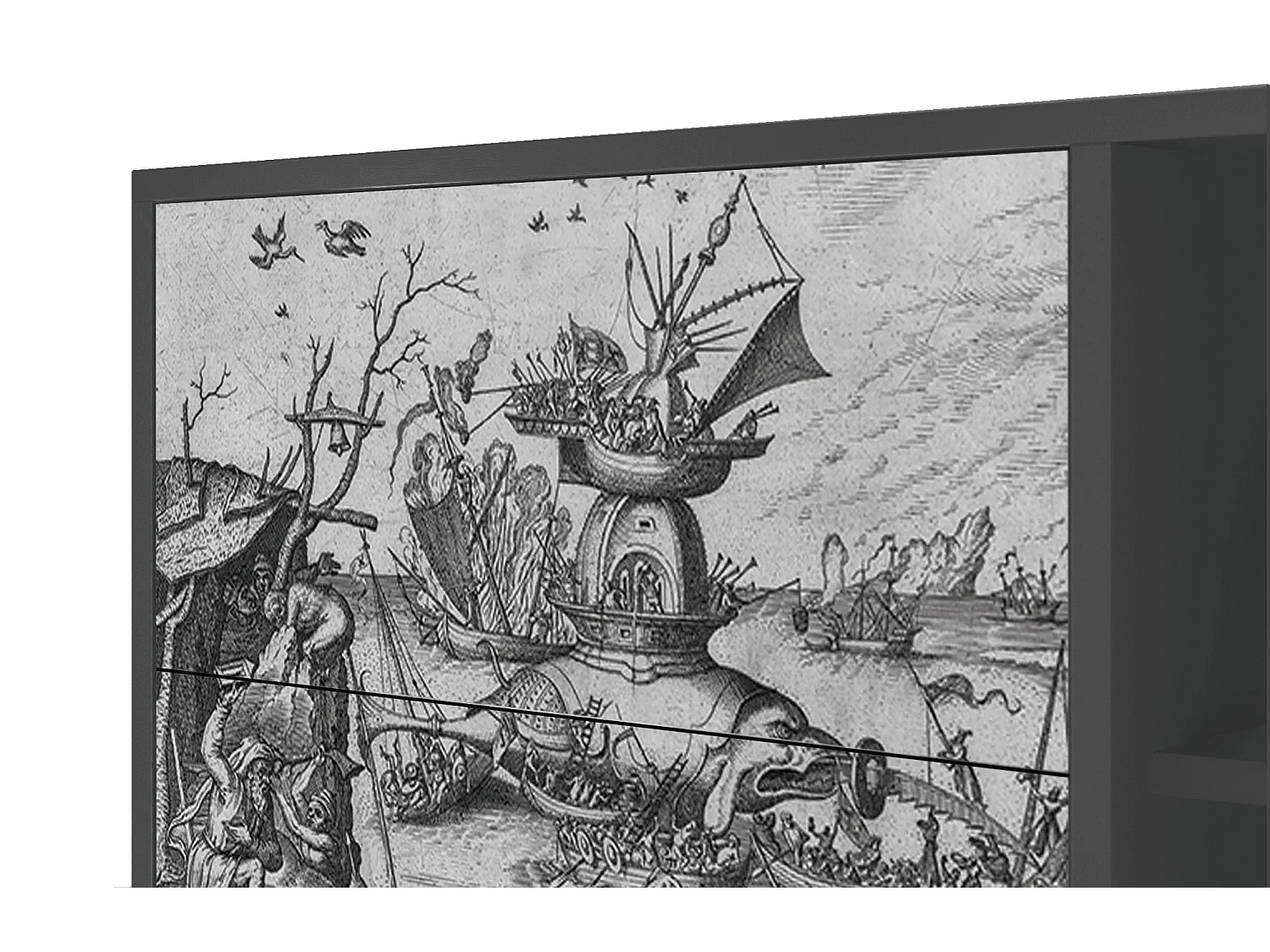 Buffet - 125x98x48 cm - BS2 - The Temptation, Anthracite