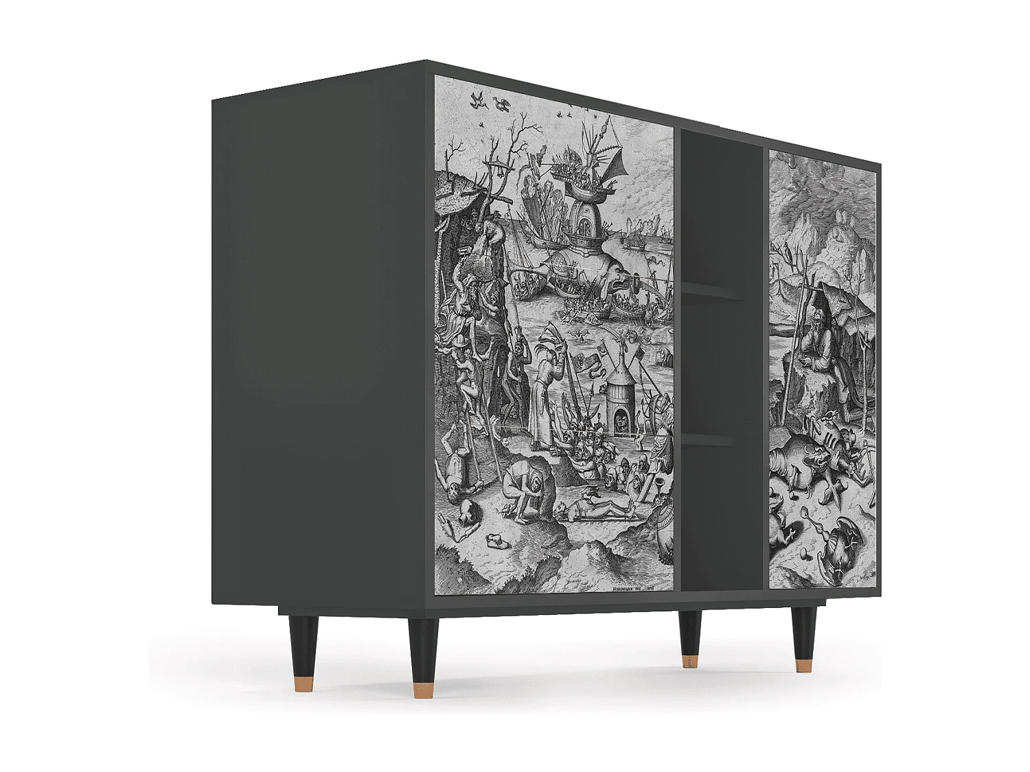 Buffet - 125x98x48 cm - BS2 - The Temptation, Anthracite