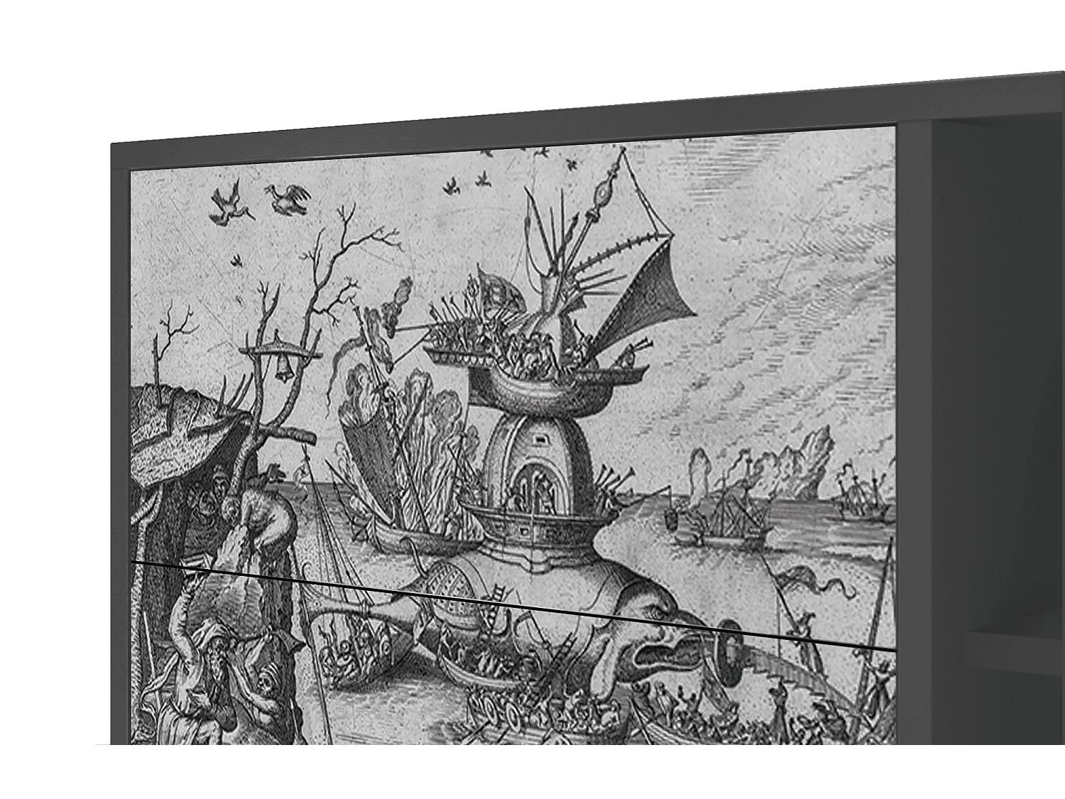 Buffet - 125x98x48 cm - BS2 - The Temptation, Anthracite