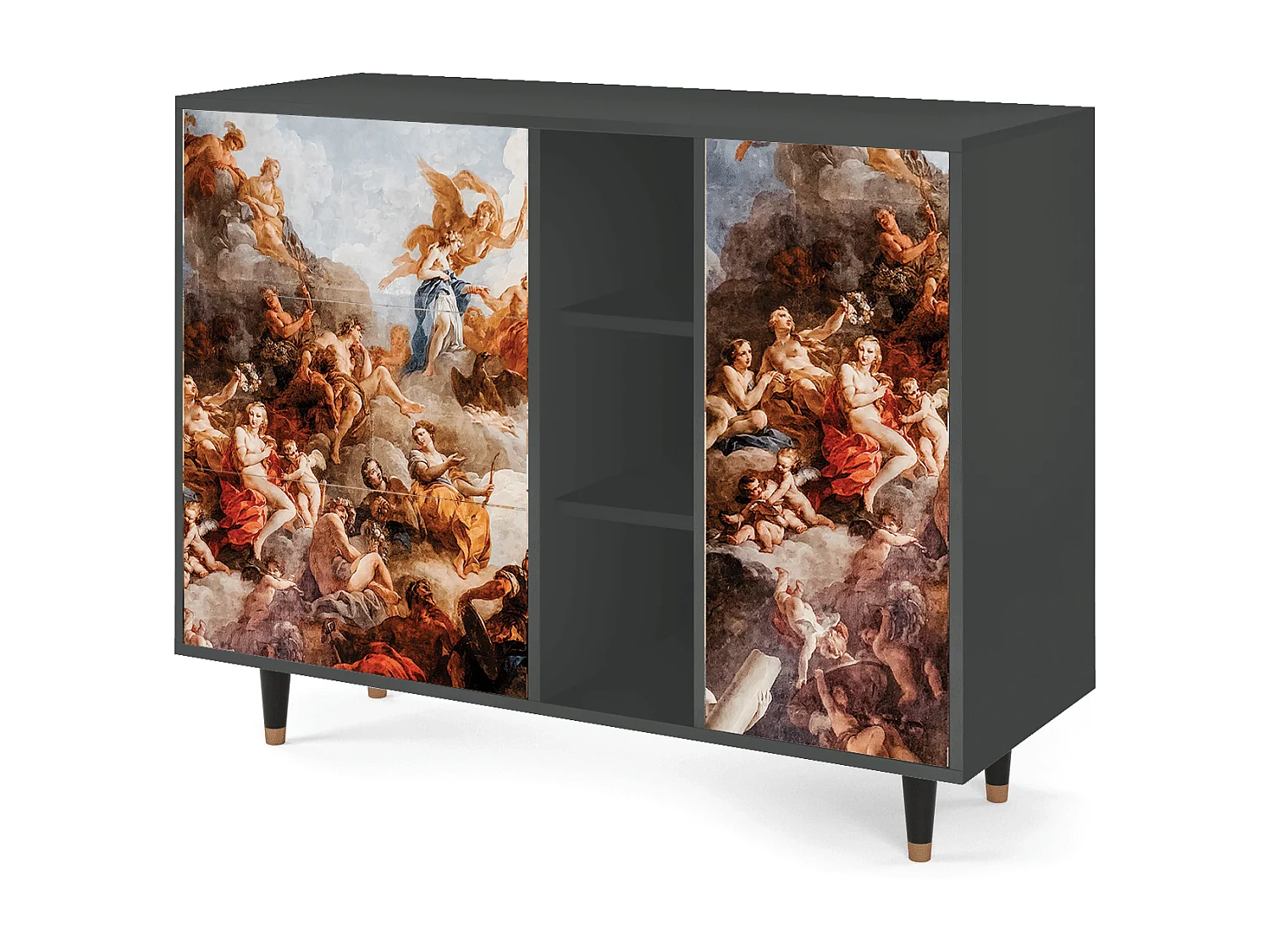 Dressoir - 125x98x48 cm - BS2 - Versailles, Antraciet