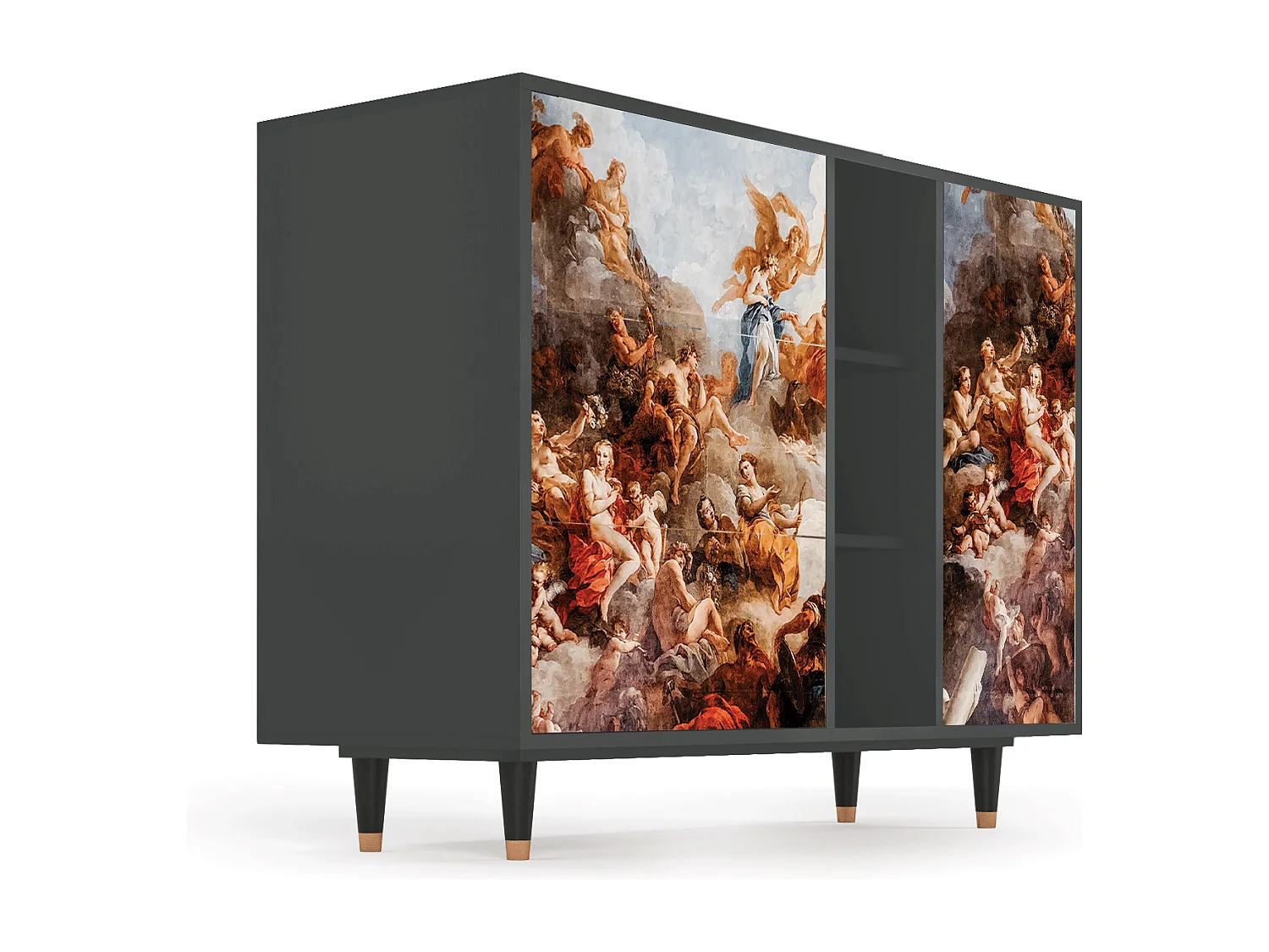 Buffet - 125x98x48 cm - BS2 - Versailles, Anthracite