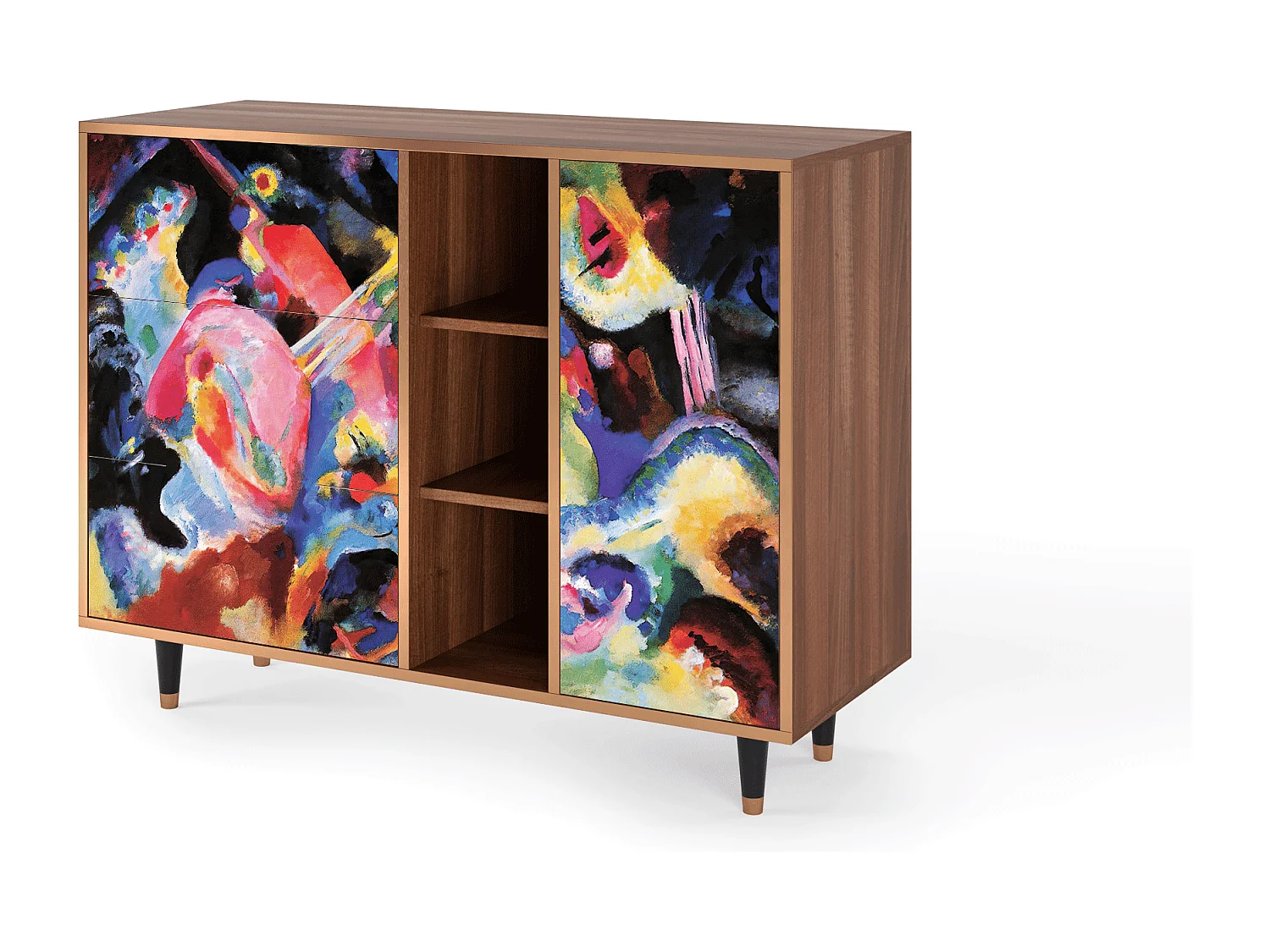 Buffet - 125x98x48 cm - BS2 - Kandinsky, Noyer