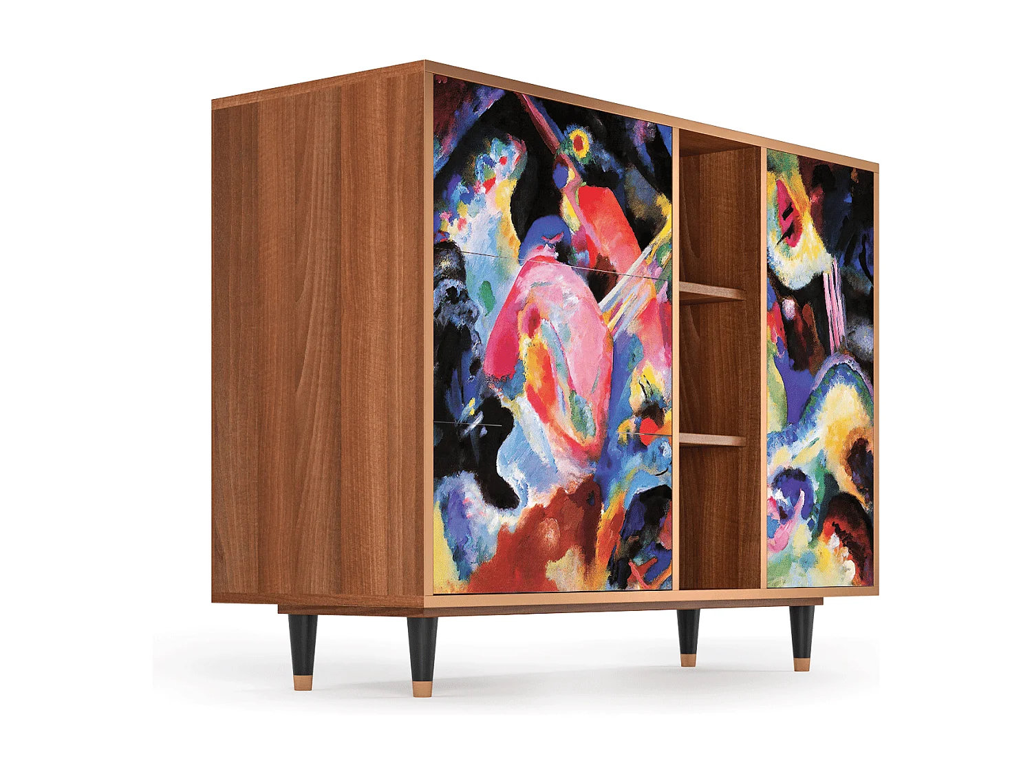 Buffet - 125x98x48 cm - BS2 - Kandinsky, Noyer