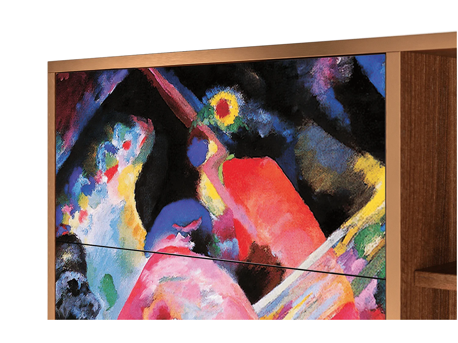 Kredens - 125x98x48 cm - BS2 - Kandinsky, Orzech