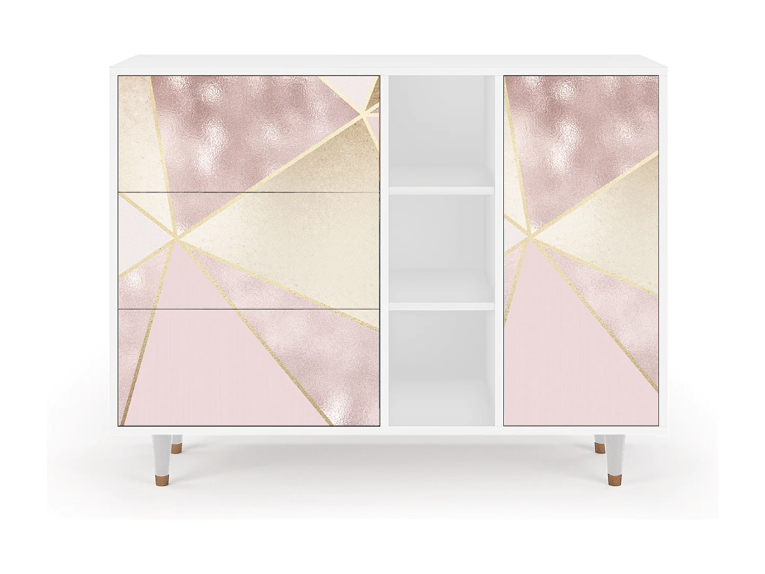 Sideboard - 125x98x48 cm - BS2 - Cosmopolitan Diva, Weiß
