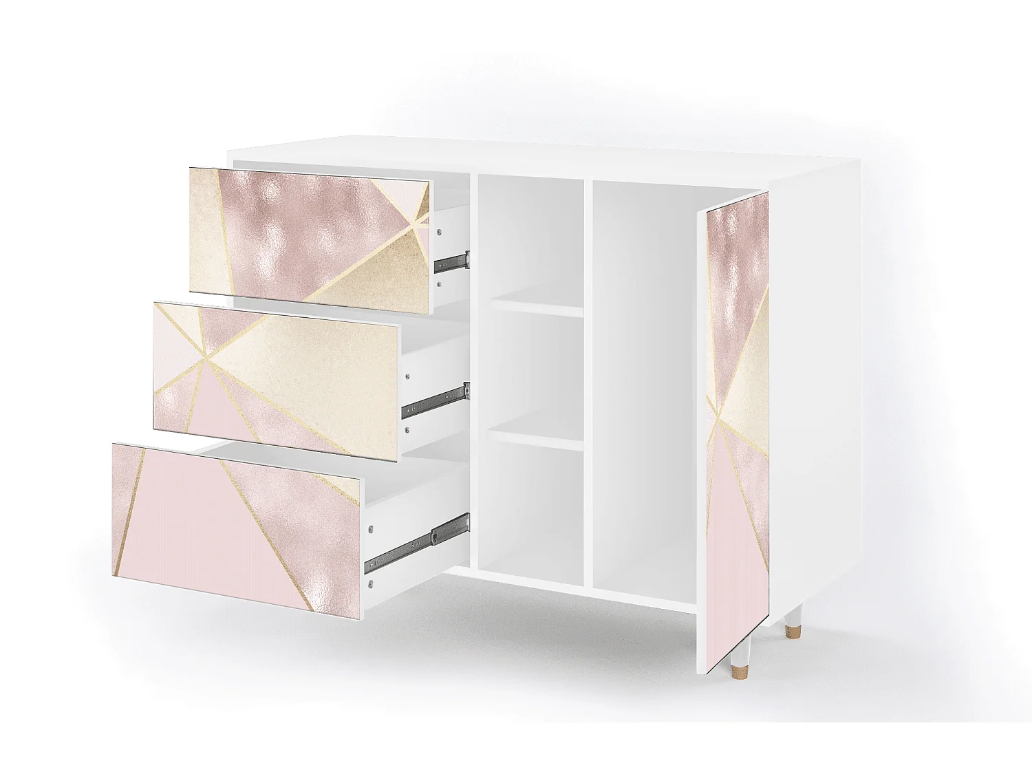 Sideboard - 125x98x48 cm - BS2 - Cosmopolitan Diva, Weiß