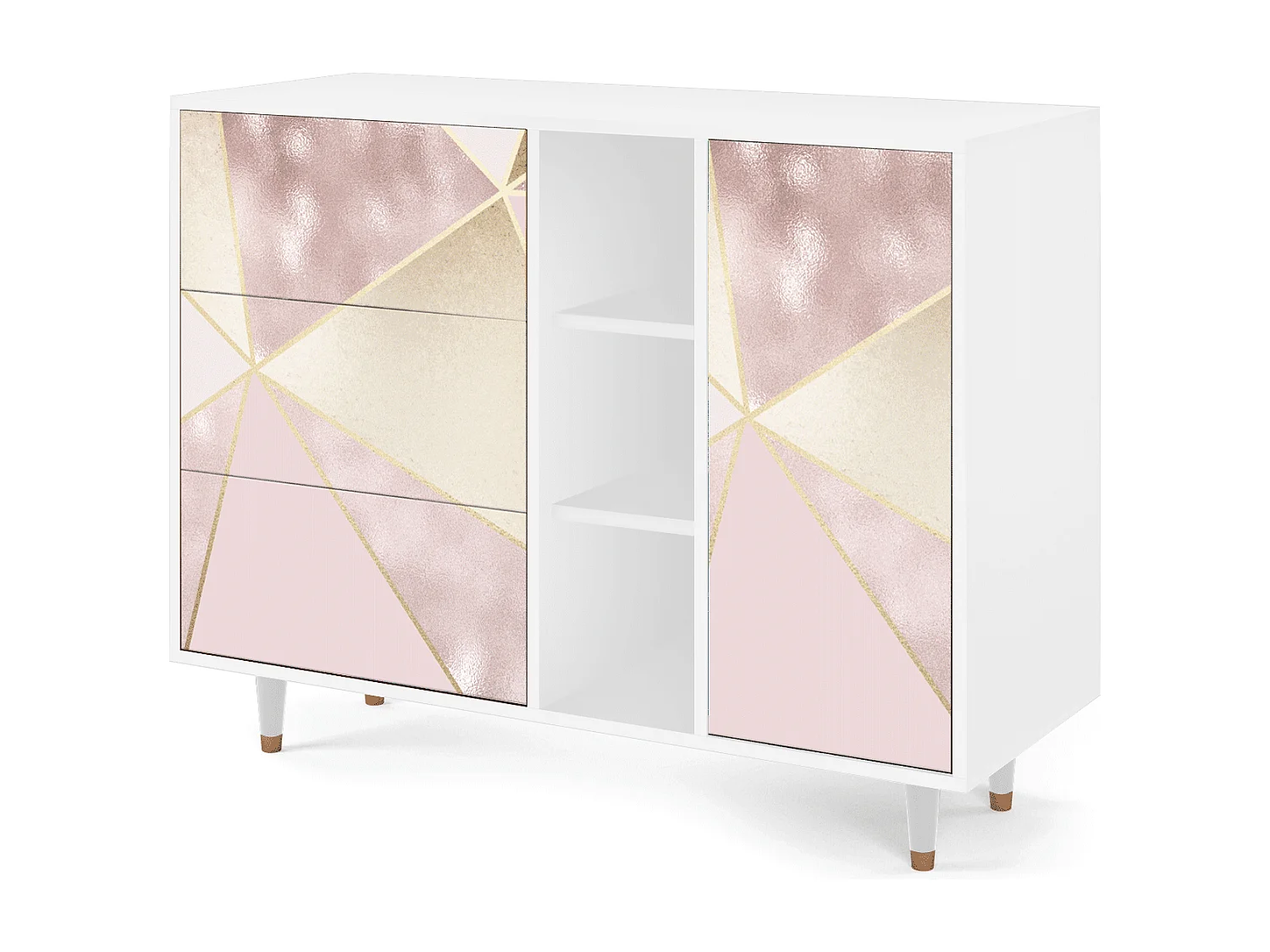 Buffet - 125x98x48 cm - BS2 - Cosmopolitan Diva, Blanc